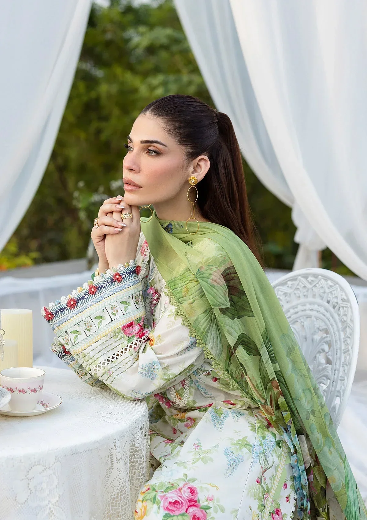 Elaf Prints Lawn – ECD-6A BLOSSOMEA - Image 9