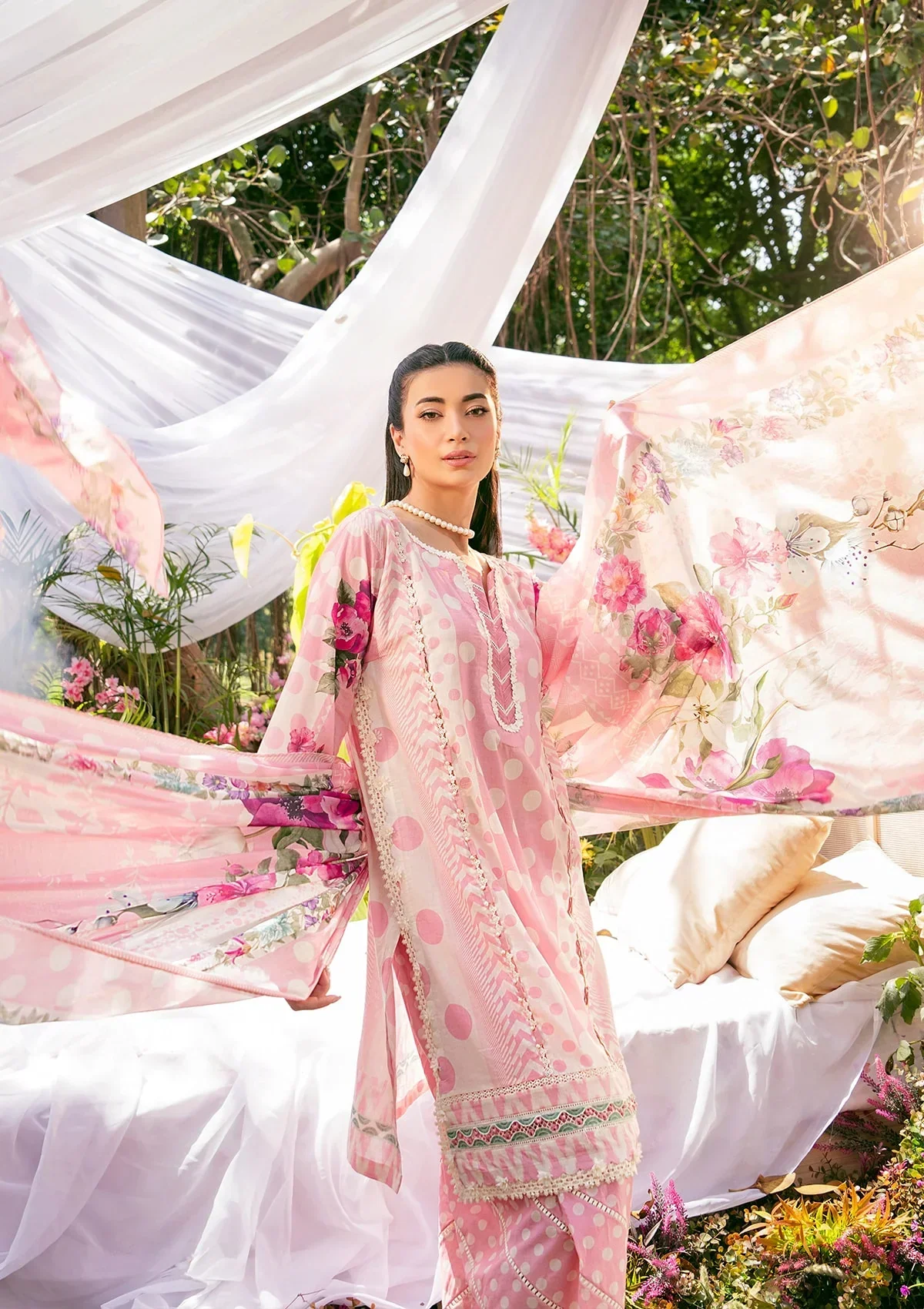 Elaf Prints Lawn Vol-2 – EPS-2A ROSE DUSK - Image 3