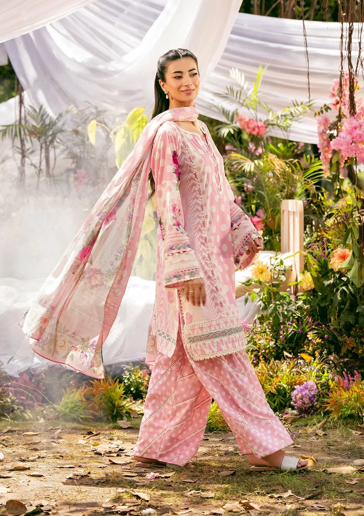 Elaf Prints Lawn Vol-2 – EPS-2A ROSE DUSK - Image 6