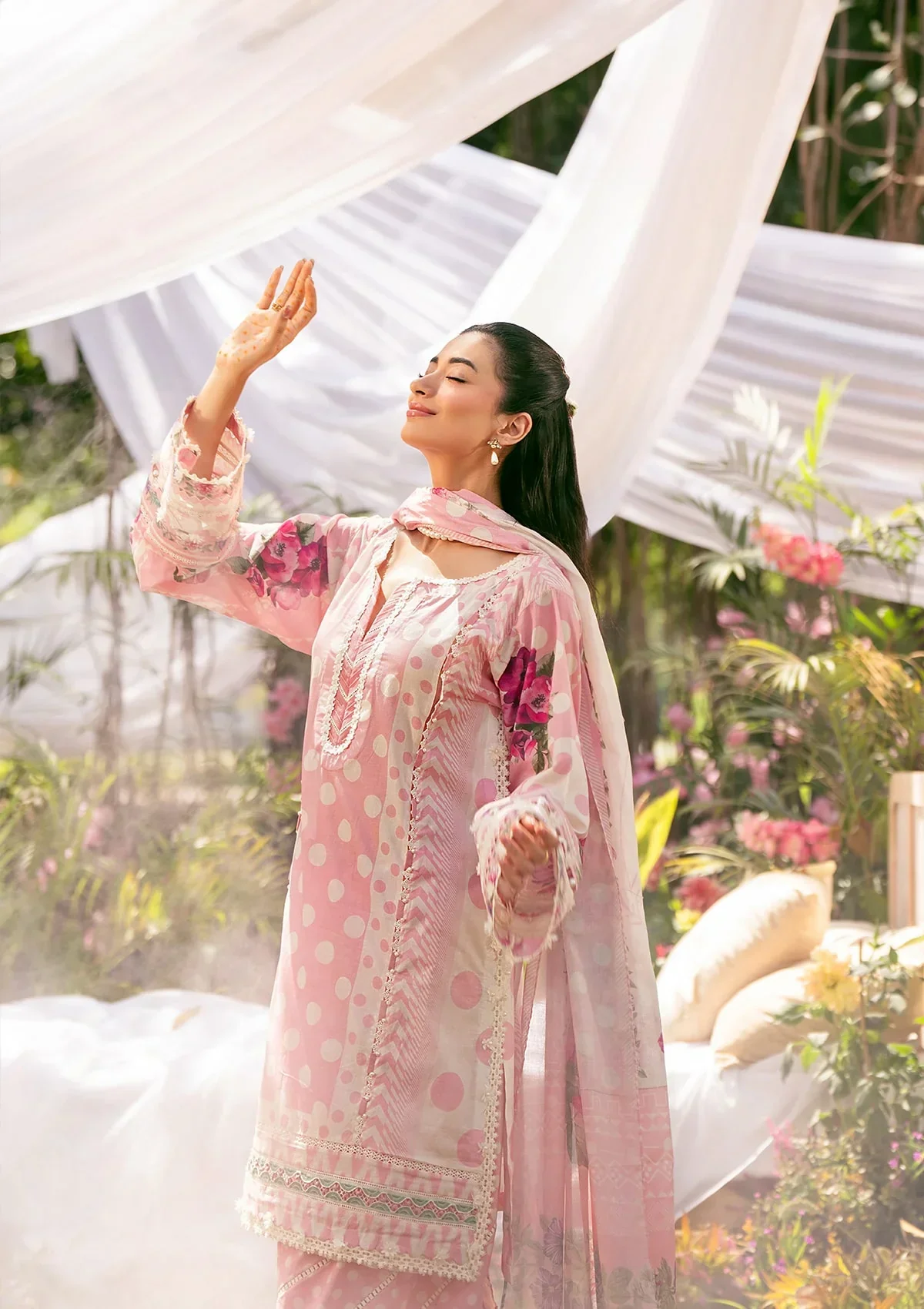 Elaf Prints Lawn Vol-2 – EPS-2A ROSE DUSK - Image 7