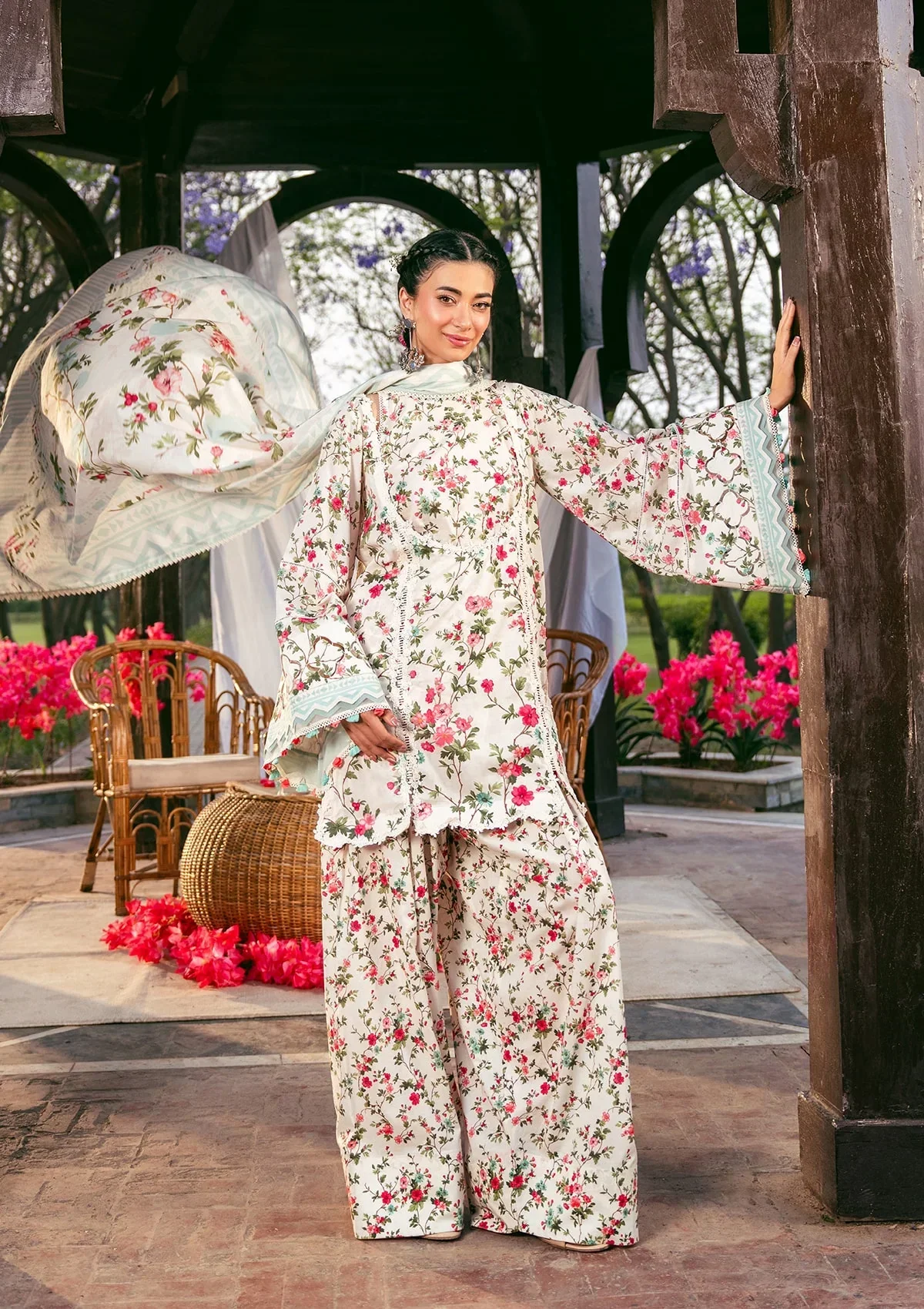 Elaf Prints Lawn Vol-2 – EPS-3B DAY BLOOM - Image 7