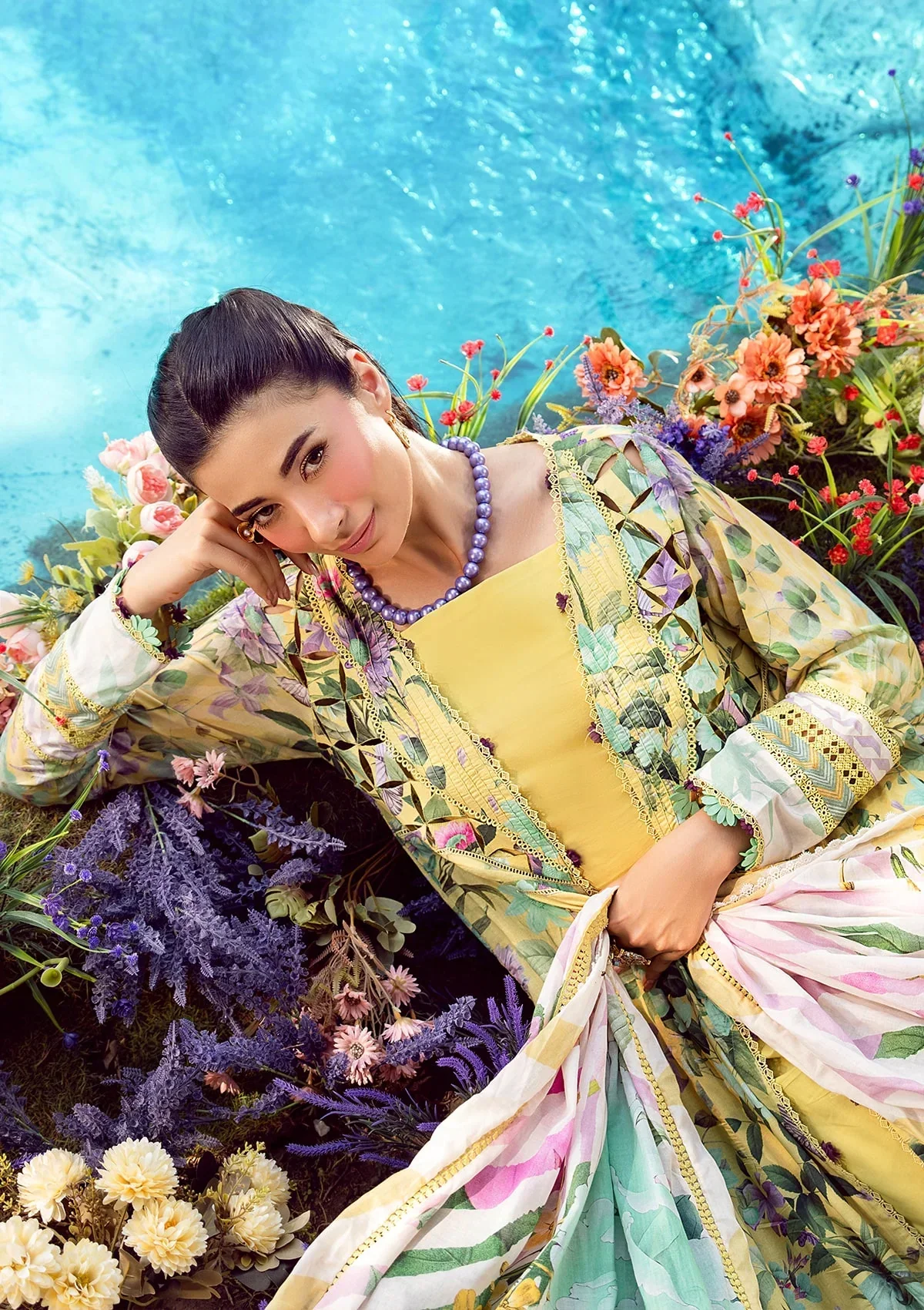 Elaf Prints Lawn Vol-2 – EPS-7A DAISY FIELDS - Image 8