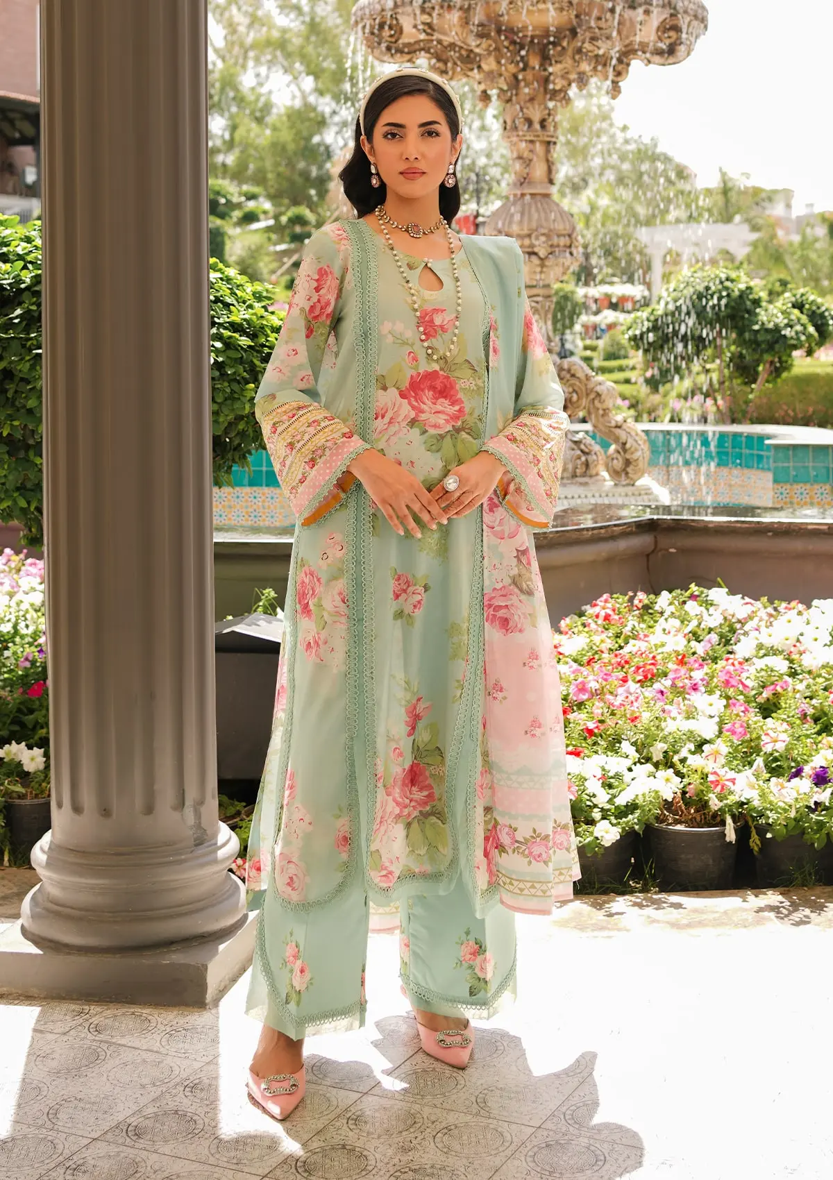 Elaf Prints Printed Lawn – EEP-01A - Frostie