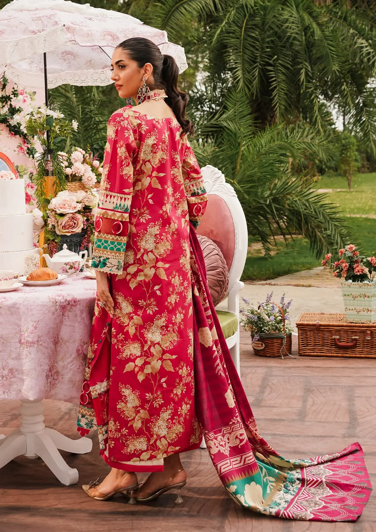 Elaf Prints Printed Lawn – EEP-04A - Flores de Amor - Image 2