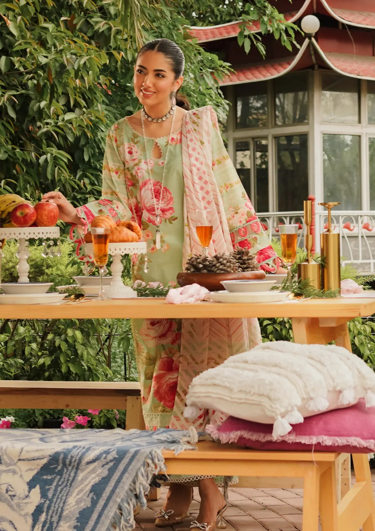 Elaf Prints Printed Lawn – EEP-05A - Mint To Be - Image 6
