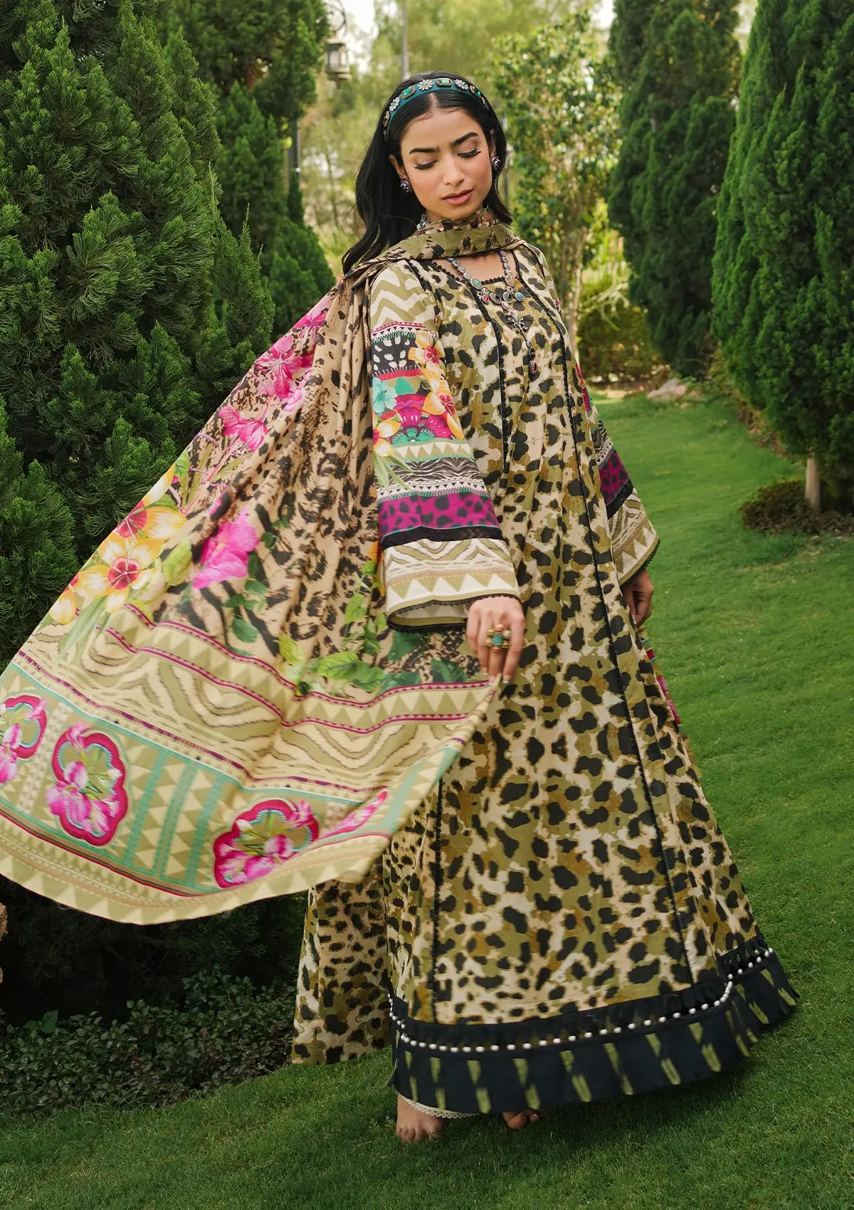 Elaf Prints Printed Lawn – EEP-06B - Wonders - Image 5