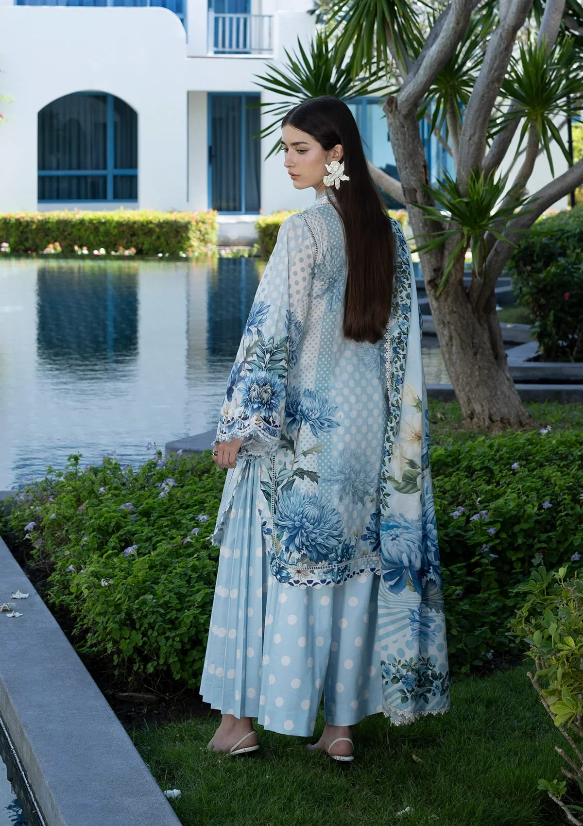 Elaf Prints Summer Lawn – EPN-1A OCEAN PETALS - Image 2