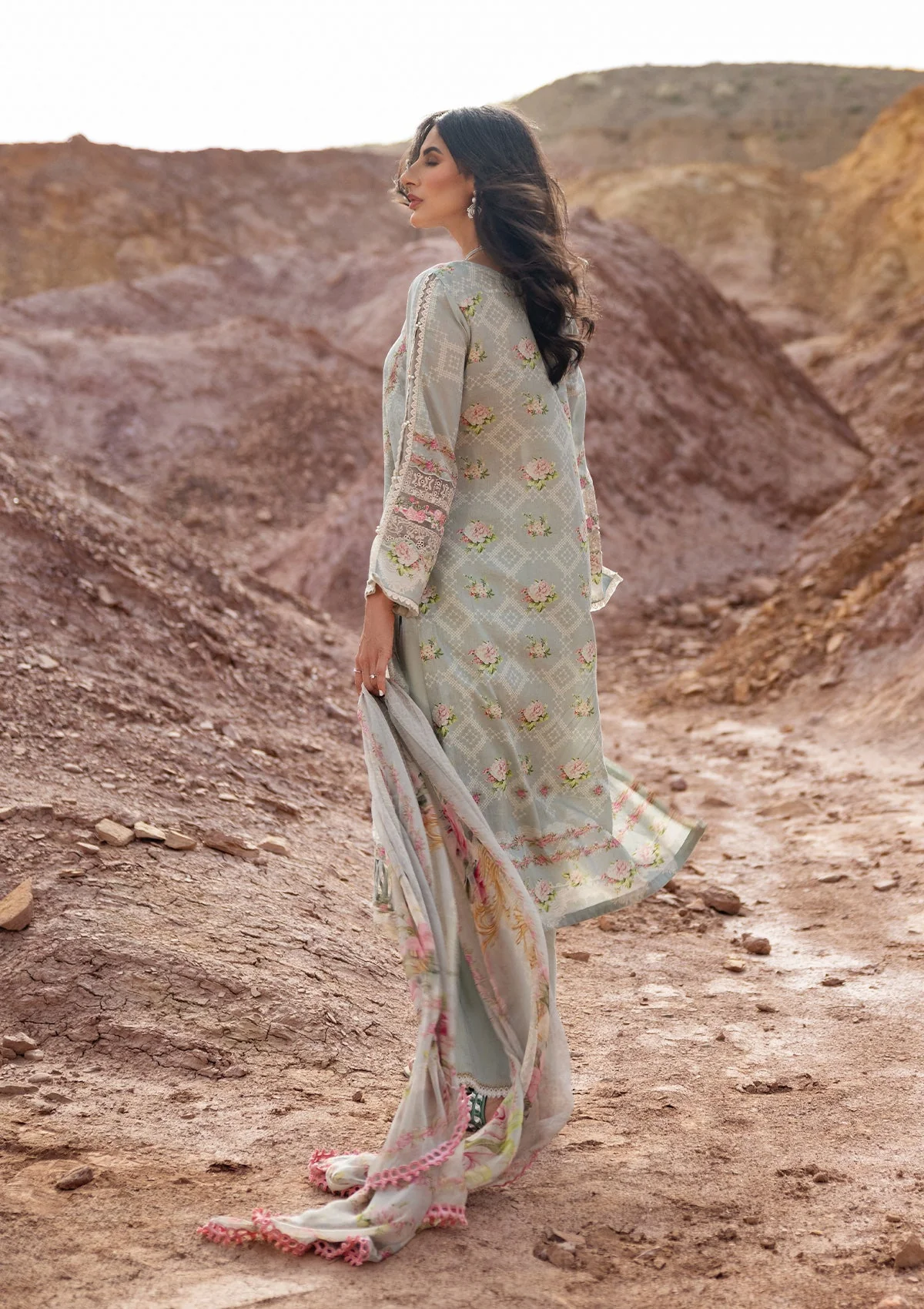 Elaf Signature Embroidered Lawn Collection – ESC-03B DARLENE - Image 2