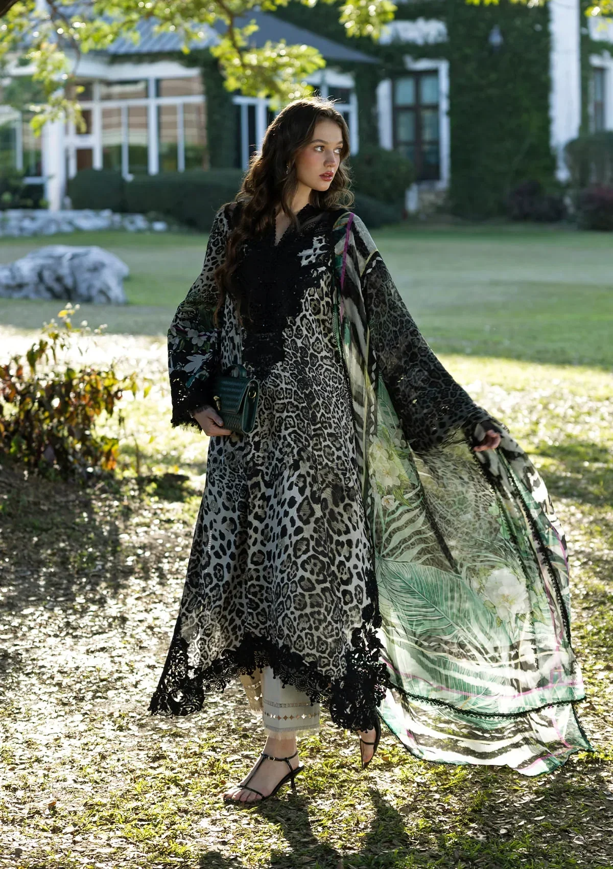 Elaf Signature Embroidered Lawn Prints – ESA-3A BELLADURNE