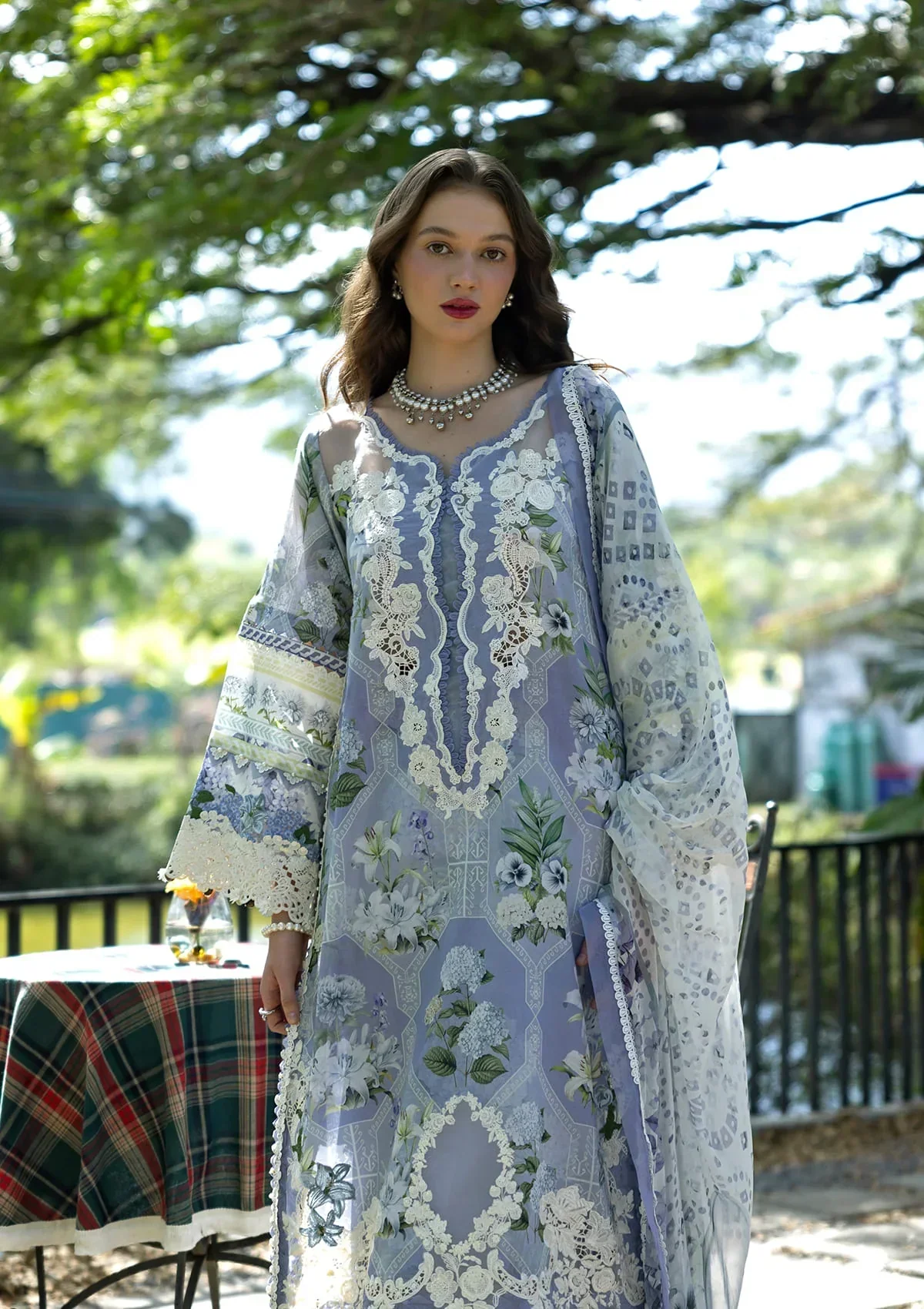 Elaf Signature Embroidered Lawn Prints – ESA-8B ANASTASSIA - Image 7
