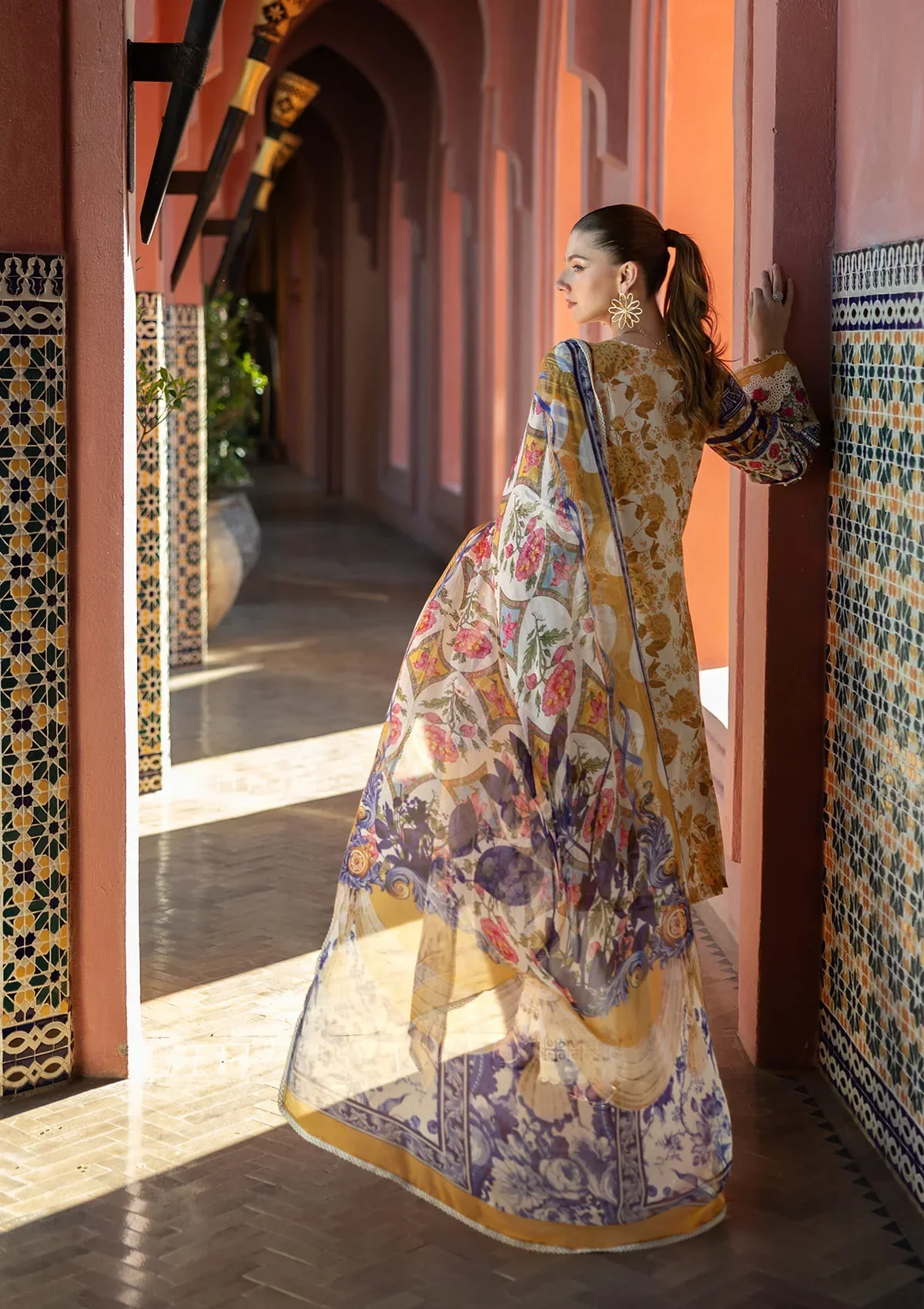 Elaf Signature Embroidered Spring/Summer Lawn – ETS-05A ESTELLE - Image 2