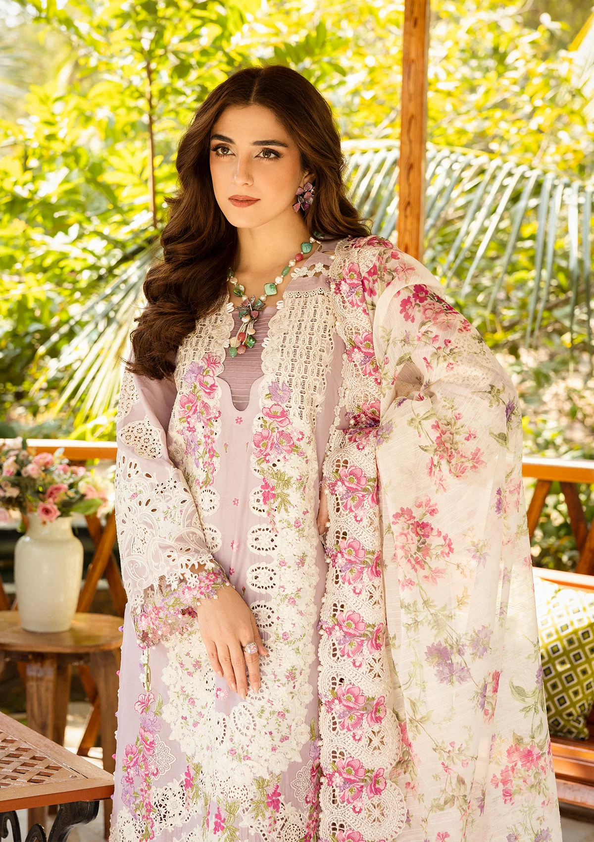 Elaf Summer Luxury Lawn – ELM-09 MAYA - Image 3