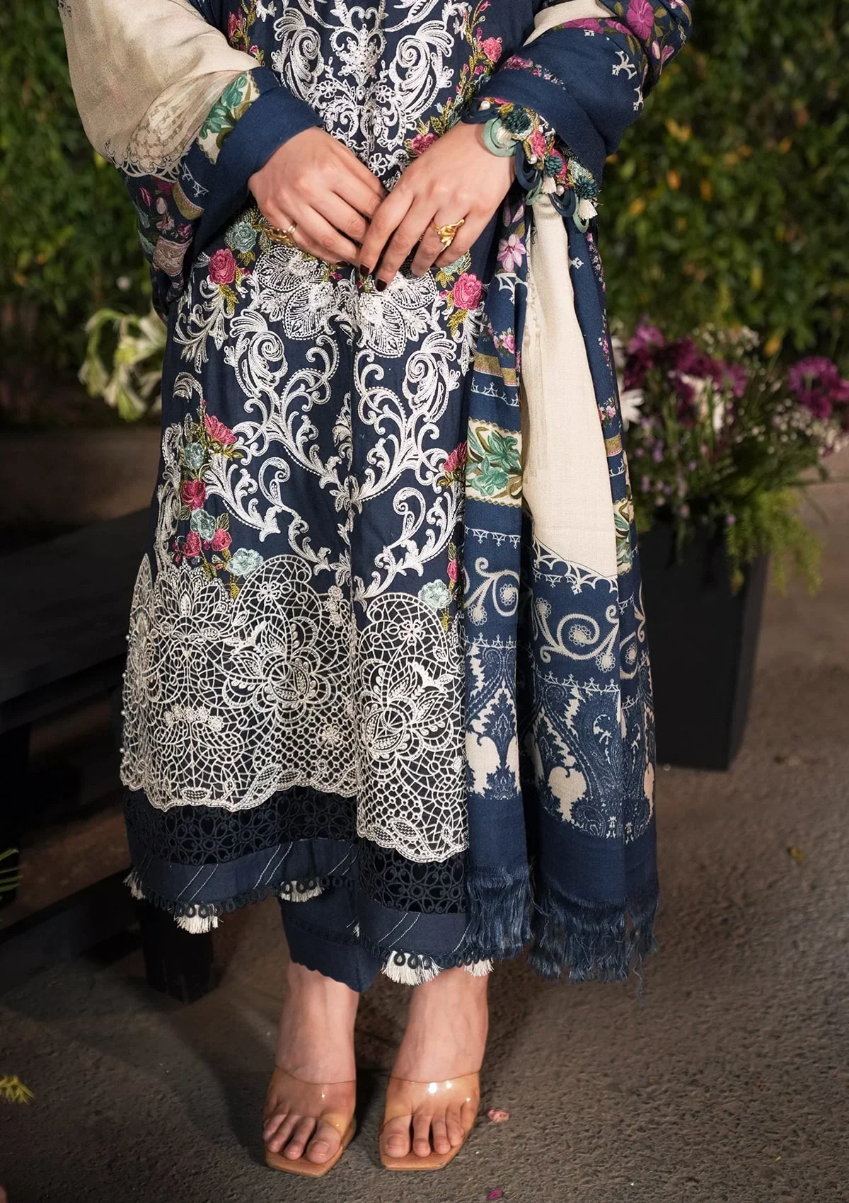 Elaf Winter with Pashmina Shawl – EPW-6B Moonlit Promises - Image 8