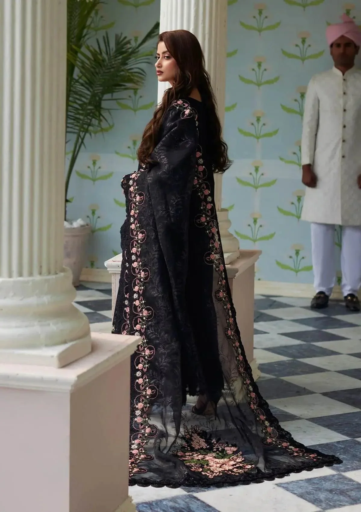 Elaf x Sajal Aly Eid Edit Lawn Collection – ELE-01B HAYA - Image 2