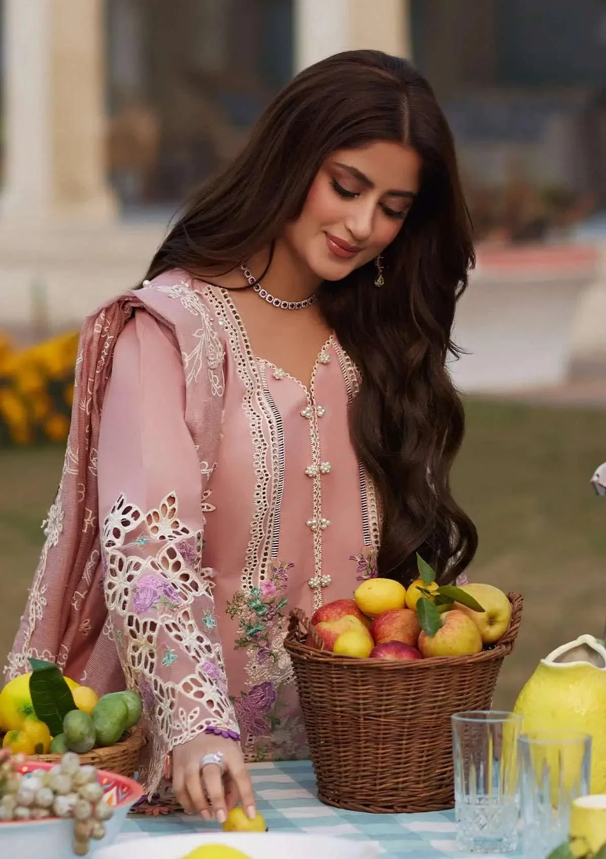 Elaf x Sajal Aly Eid Edit Lawn Collection – ELE-02A ZOREH - Image 4