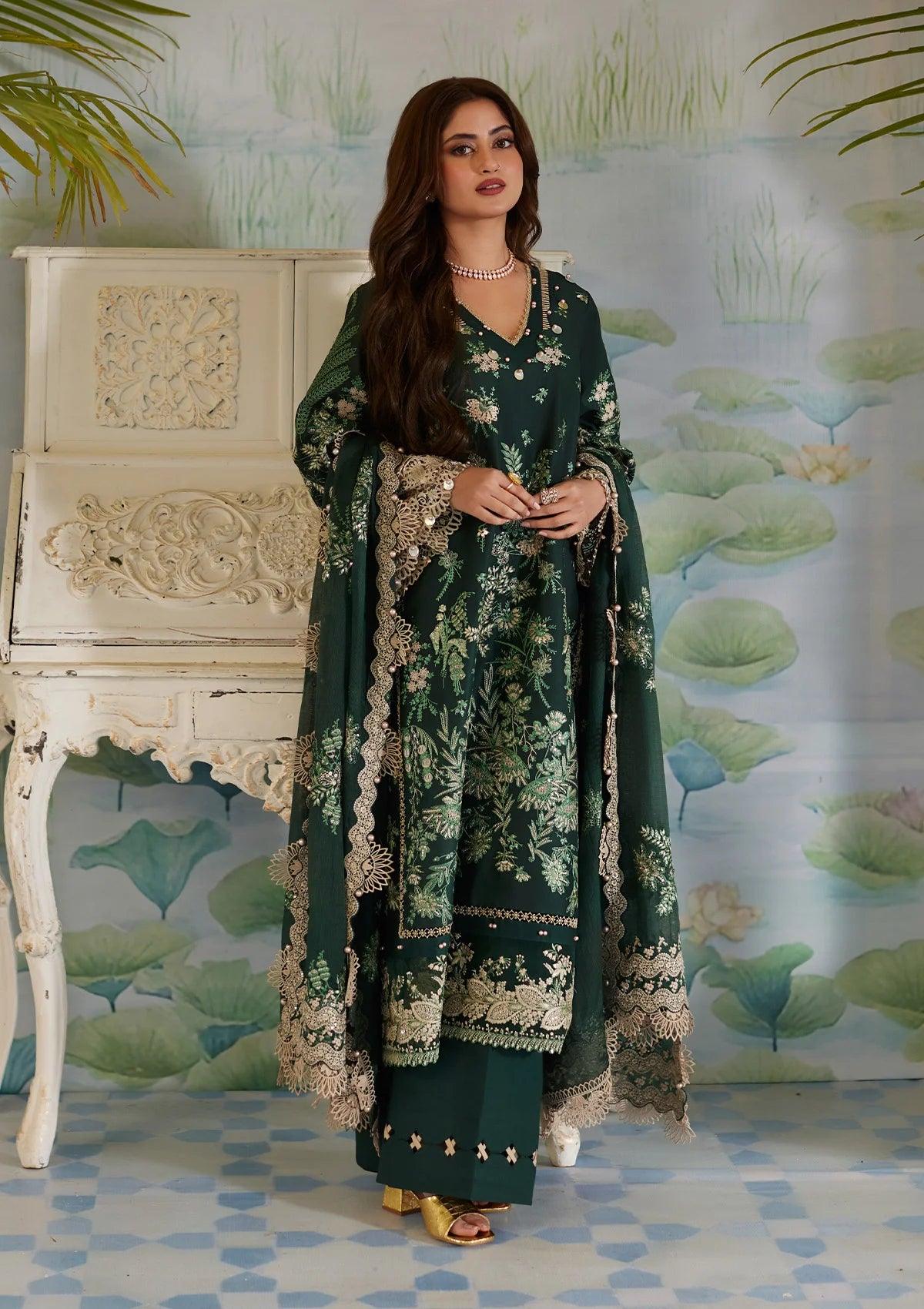 Elaf x Sajal Aly Eid Edit Lawn Collection – ELE-07 ZARIA - Image 4