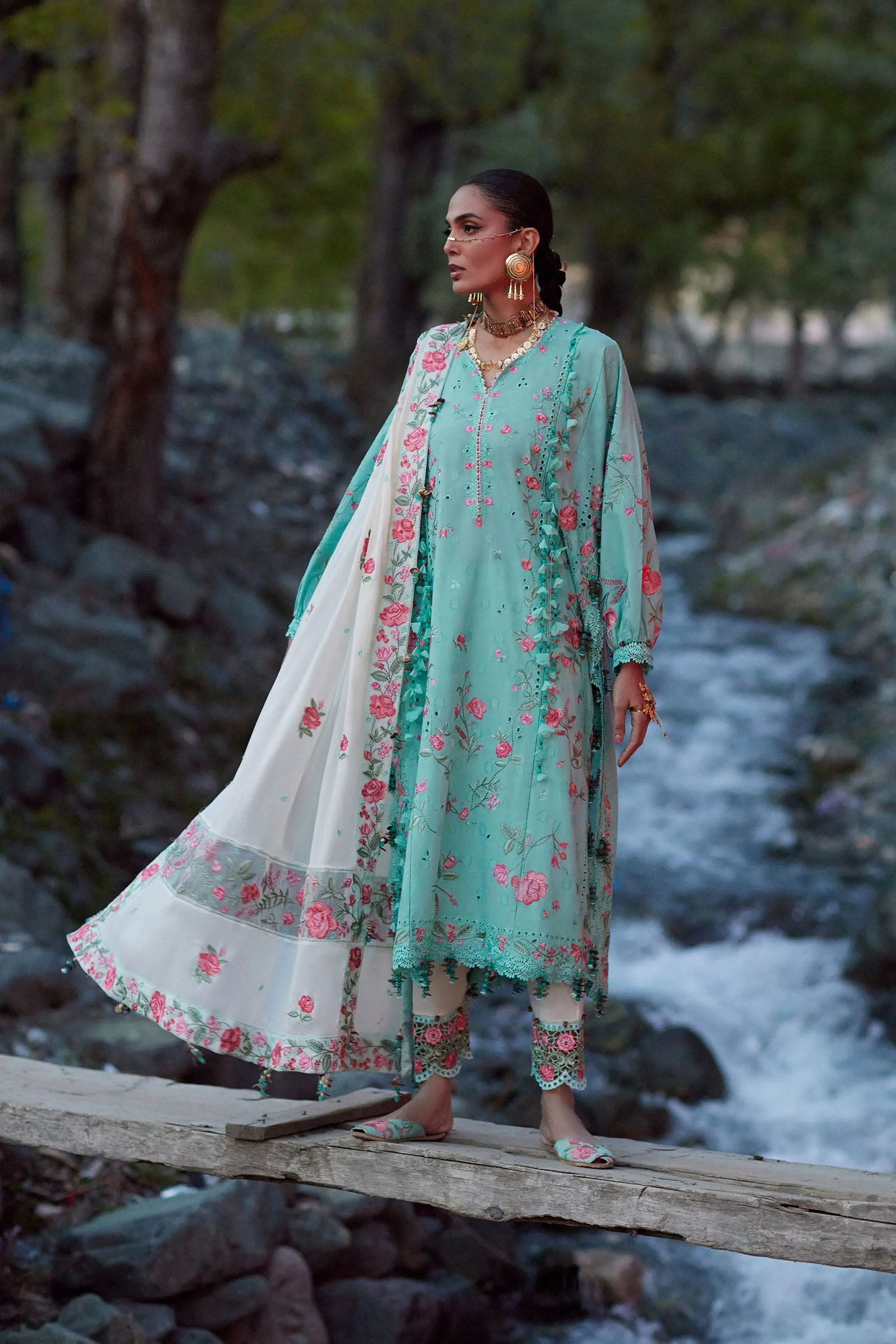 Elan Kashmee Luxury Eid Lawn – GULRAAZ (EL26-08 B) - Image 7