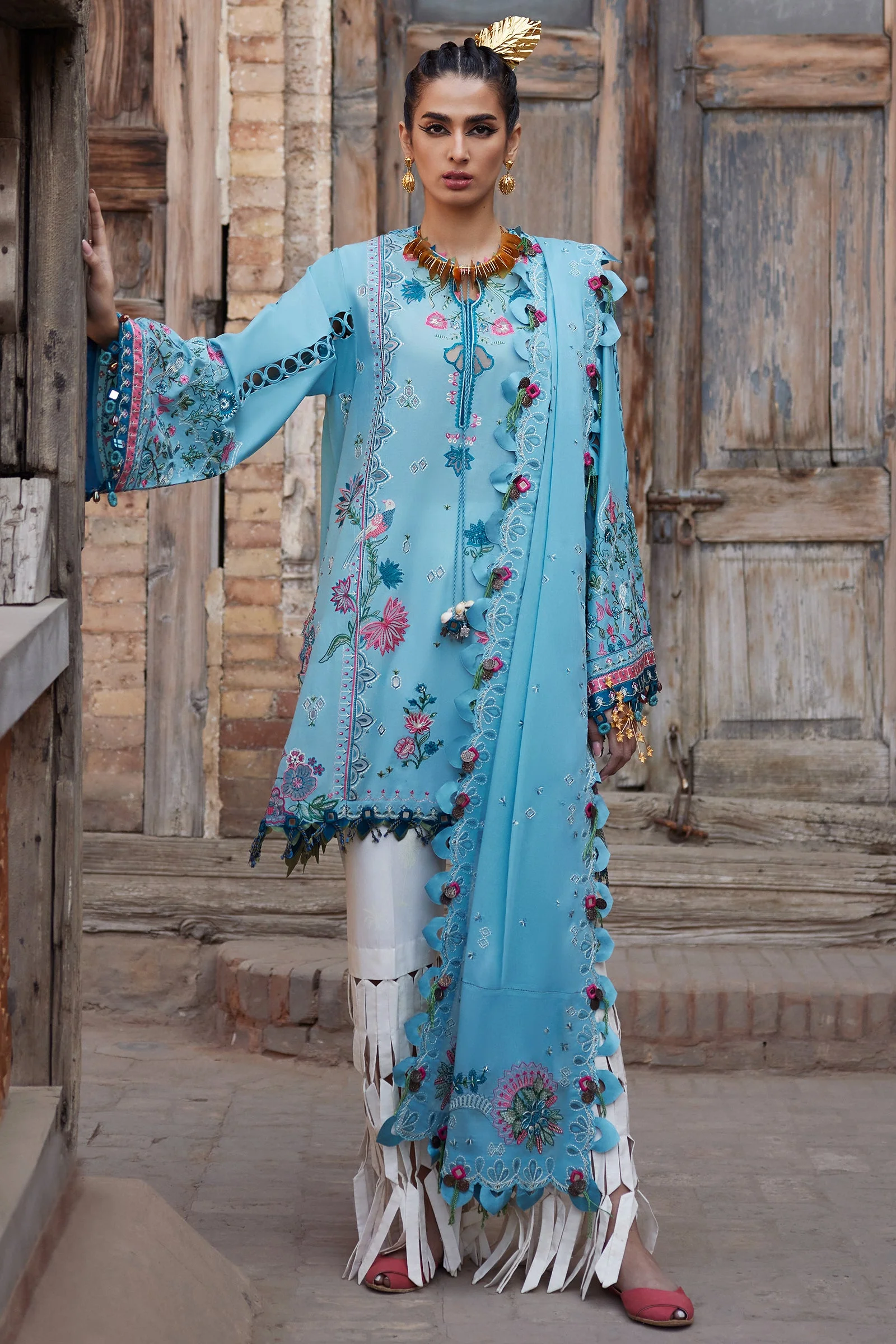 Elan Luxury Lawn – ISLA BLEU (EL25-11 A) - Image 4