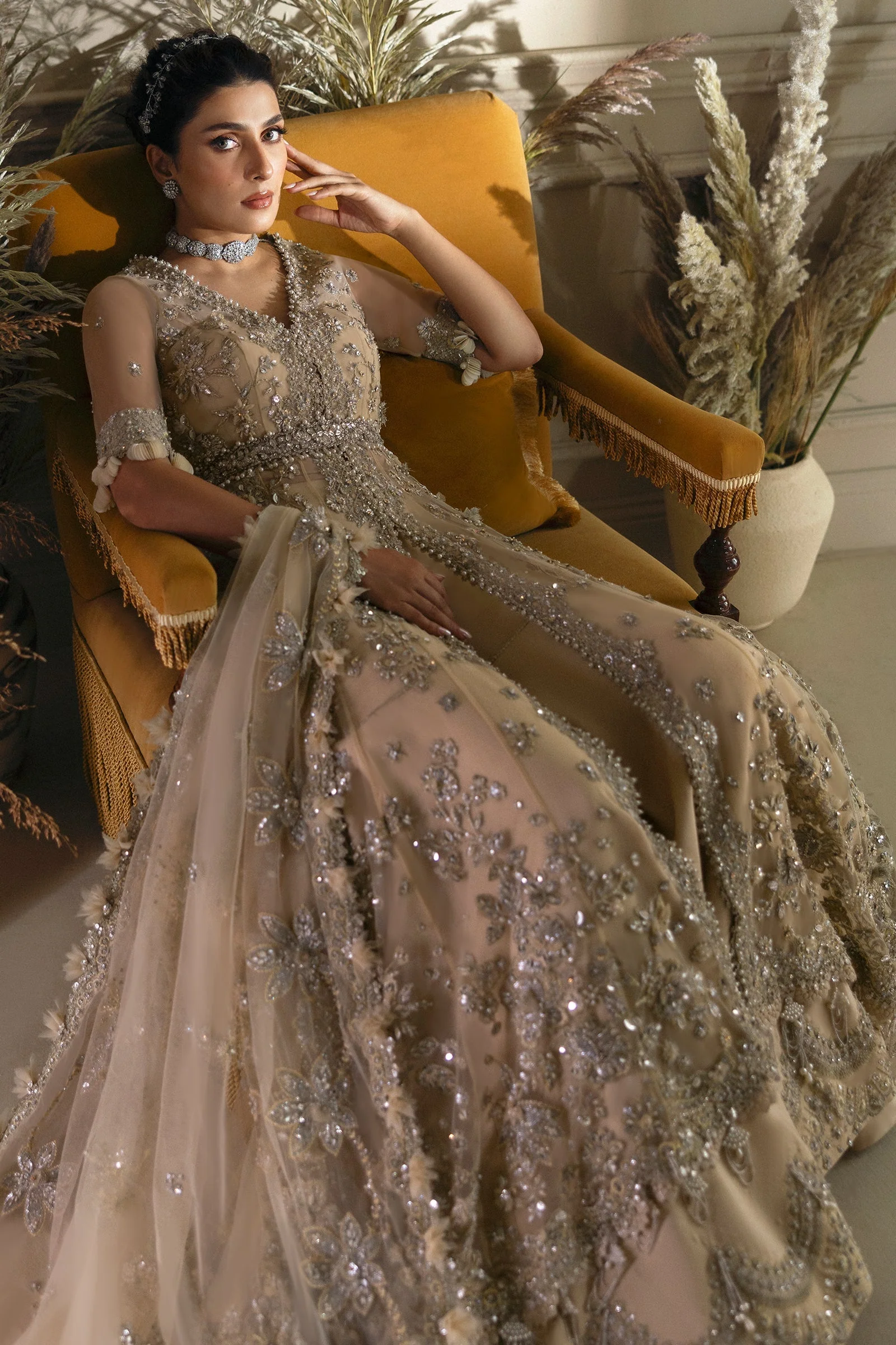 Elan x Ayeza Khan Luxury Festive Wedding Formals – PEARL OF TRANQUILITY (EC24-08) - Image 4