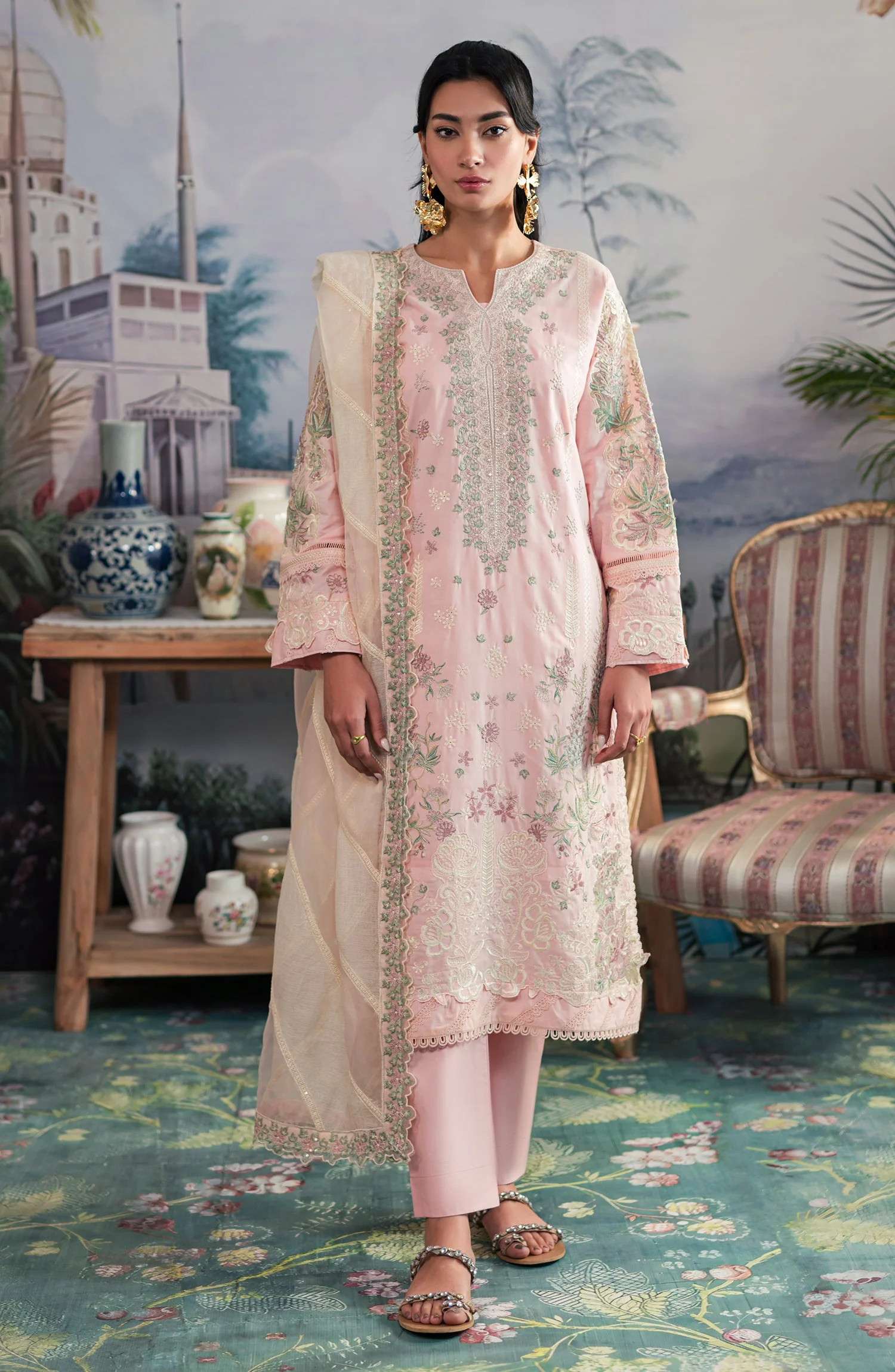Emaan Adeel Ayra Luxury Lawn Collection 2024 – AR-01