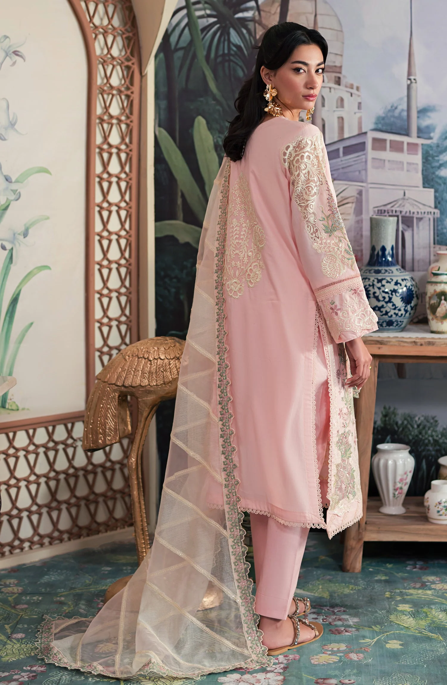 Emaan Adeel Ayra Luxury Lawn Collection 2024 – AR-01 - Image 2