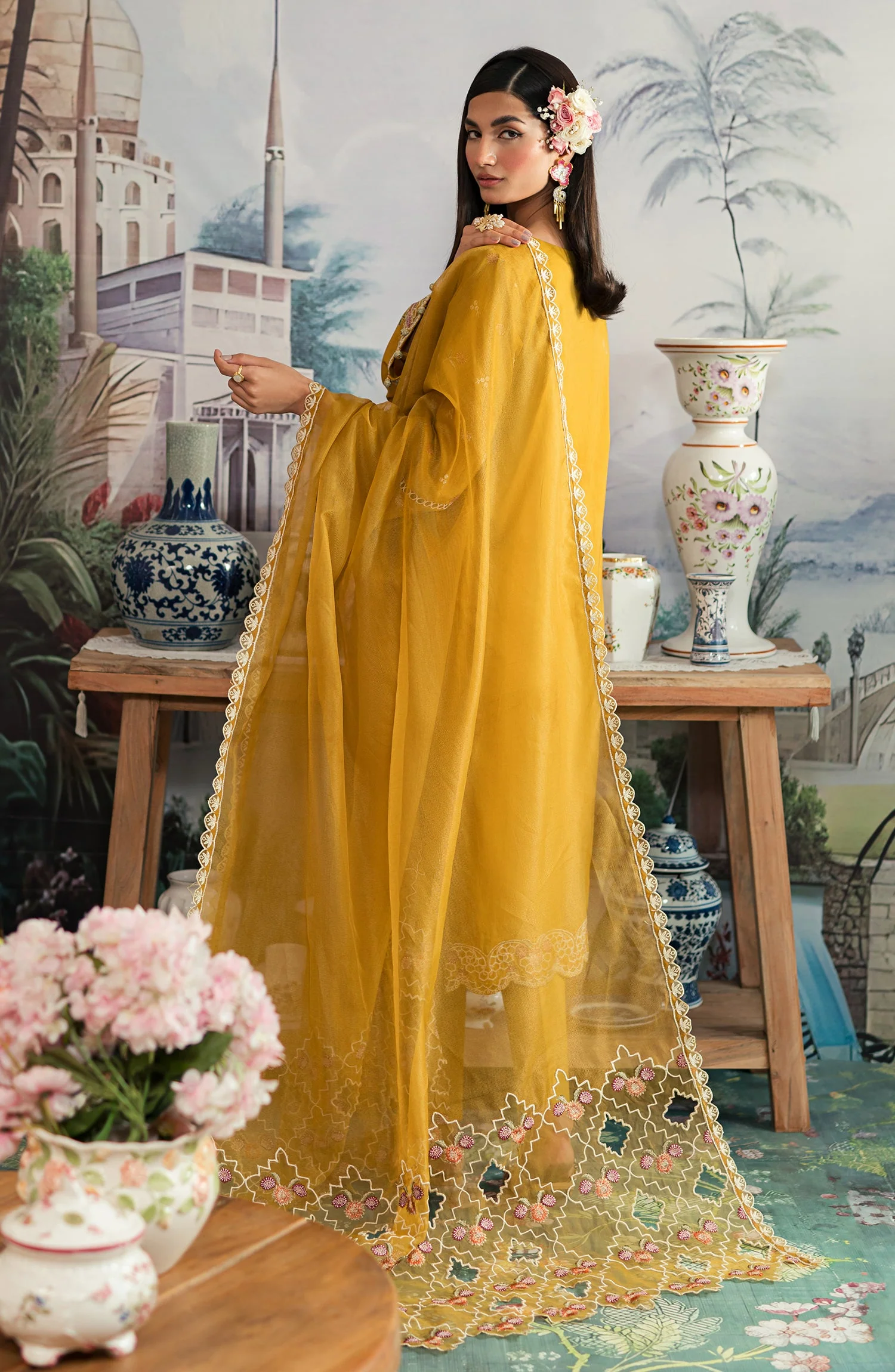 Emaan Adeel Ayra Luxury Lawn Collection 2024 – AR-06 - Image 2