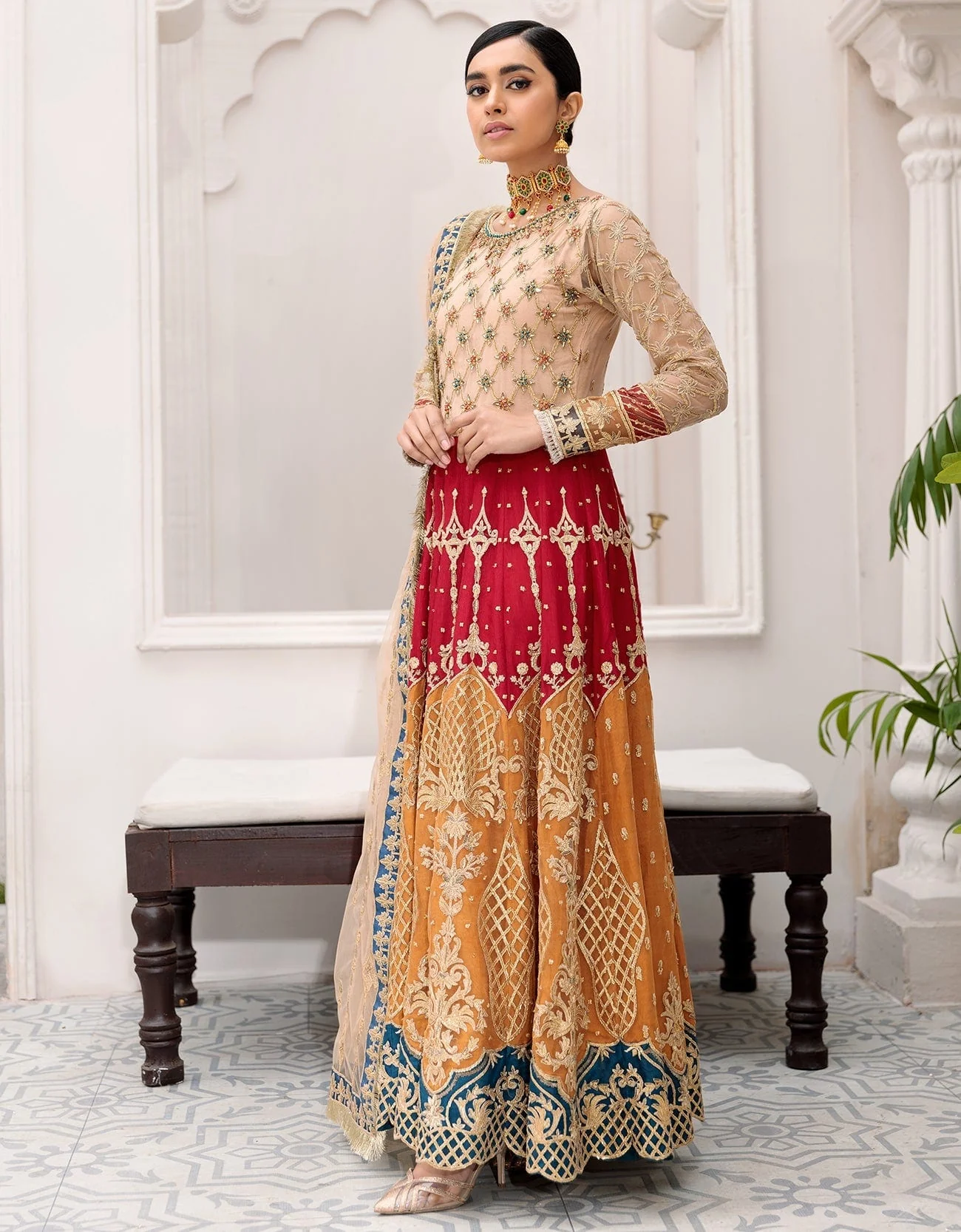 Emaan Adeel Formal Chiffon Collection Belle Robe Vol-3 – BL 301 - Image 3