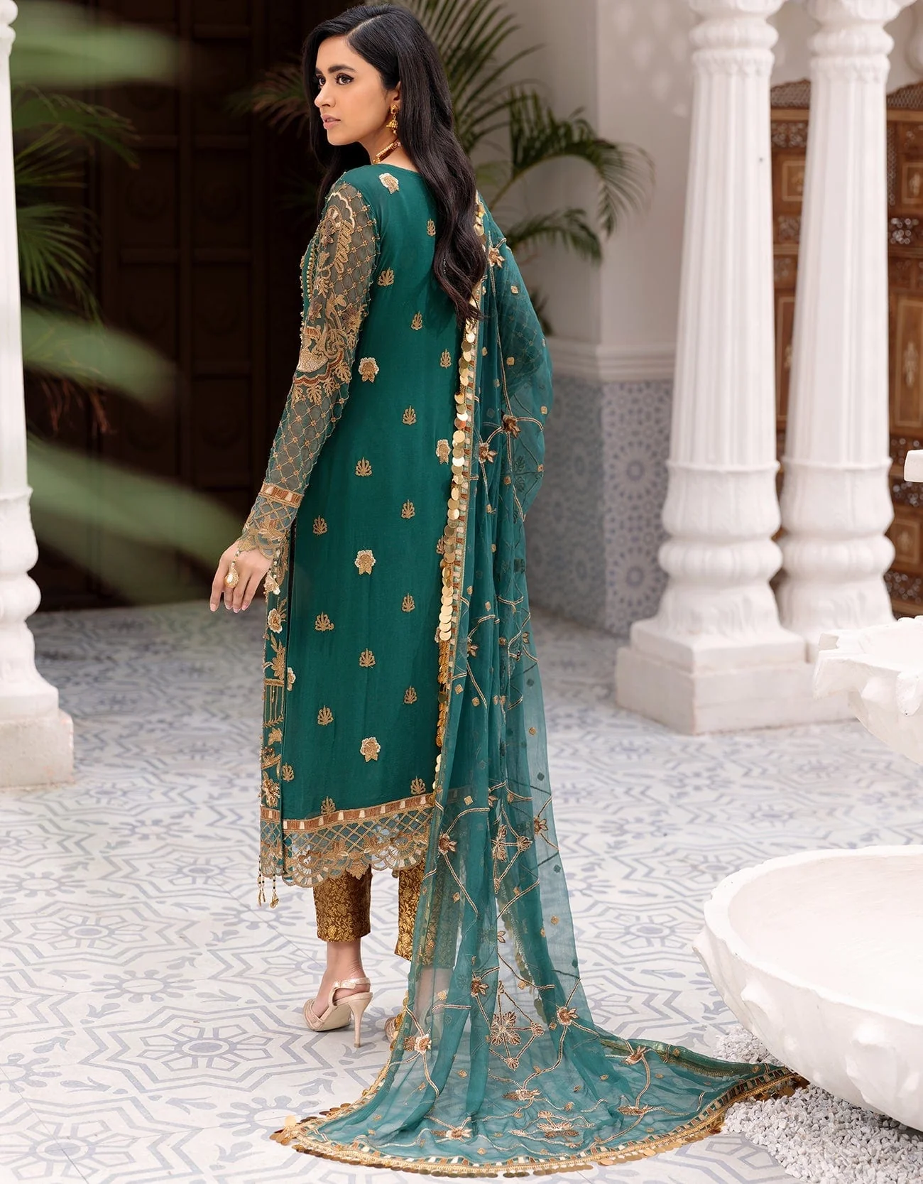 Emaan Adeel Formal Chiffon Collection Belle Robe Vol-3 – BL 306 - Image 4