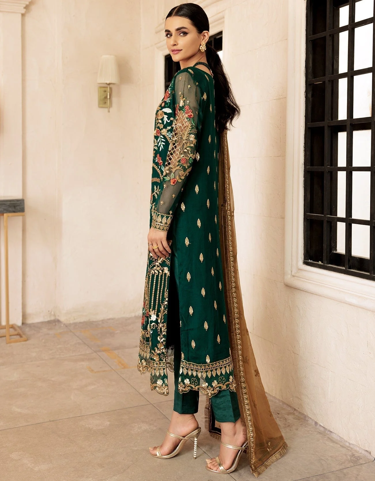 Emaan Adeel Le Festa Edit Chiffon Collection Vol-5 – LF-510 - Image 2