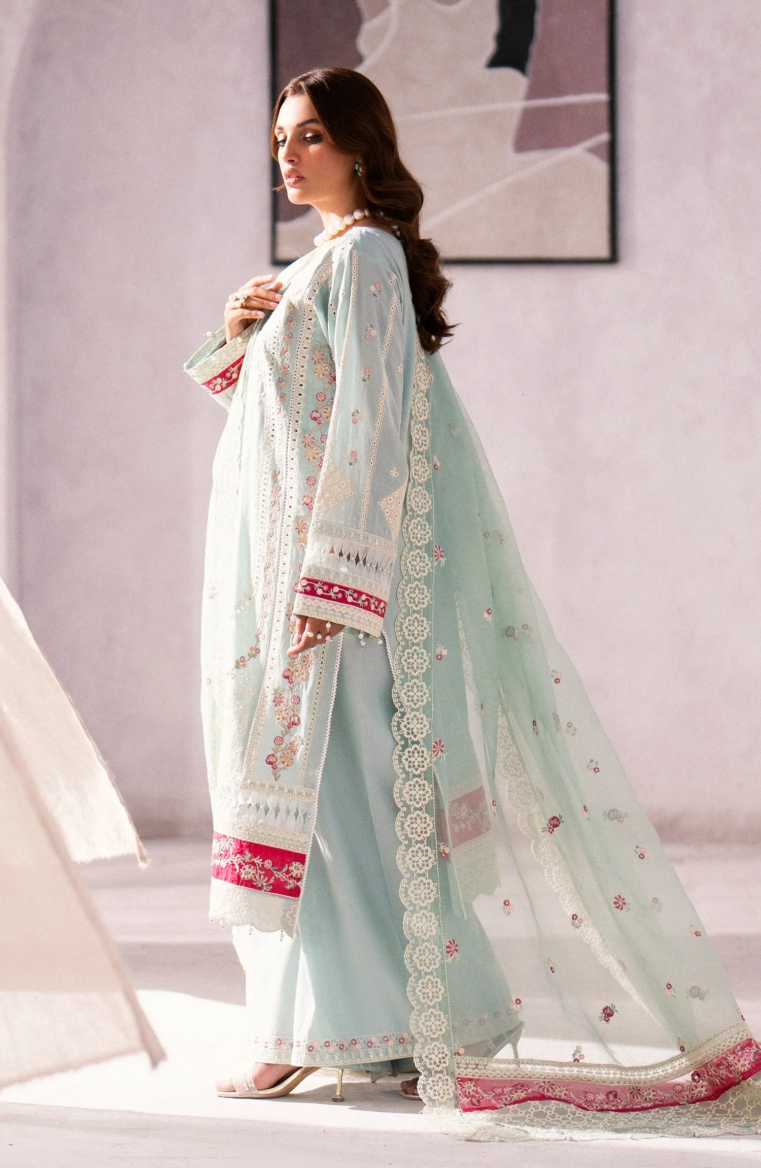 Emaan Adeel Mellisa Luxury Lawn – BRIE - Image 3