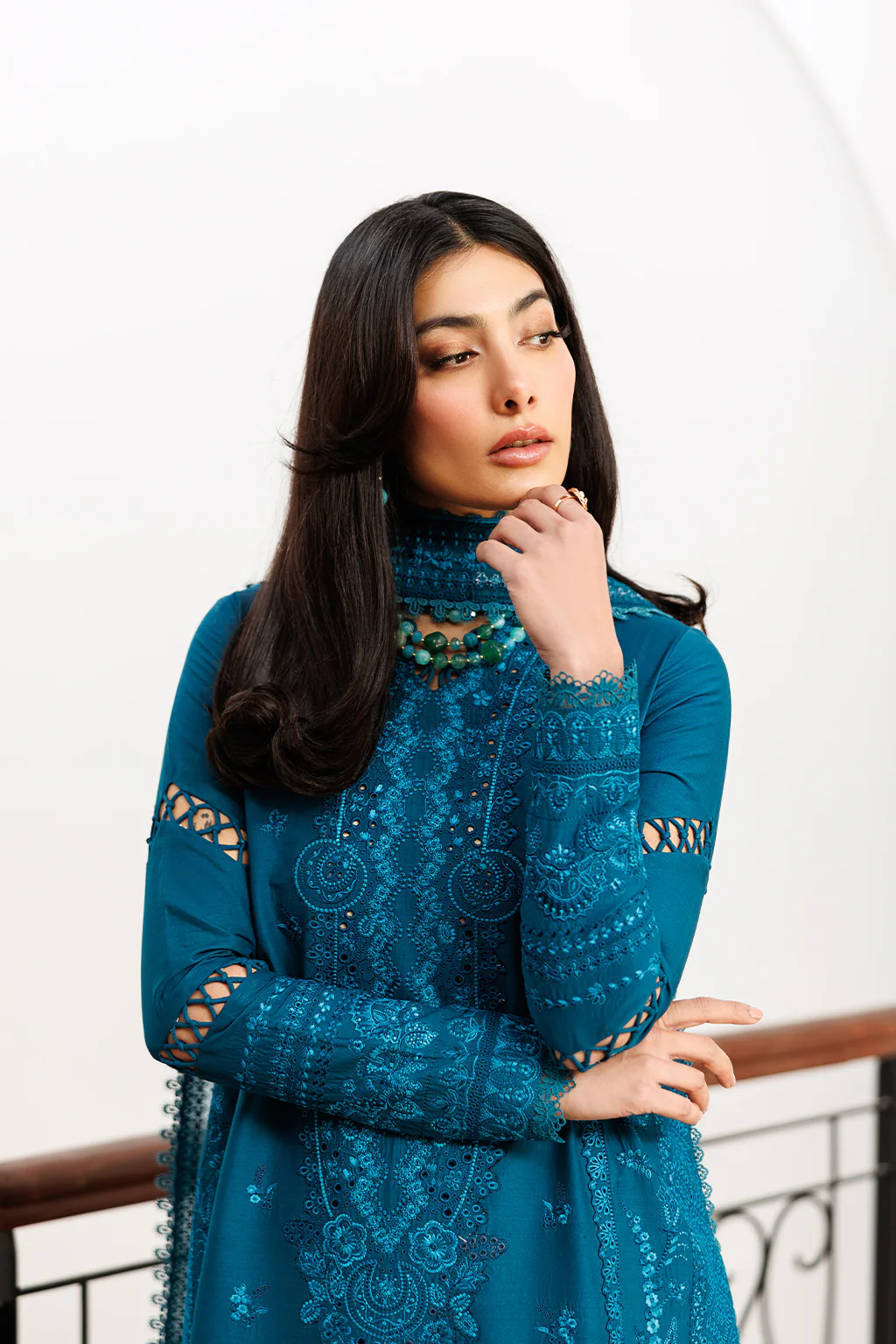 Emaan Adeel Mirabelle Festive Luxury Lawn – FLORAISON - Image 11