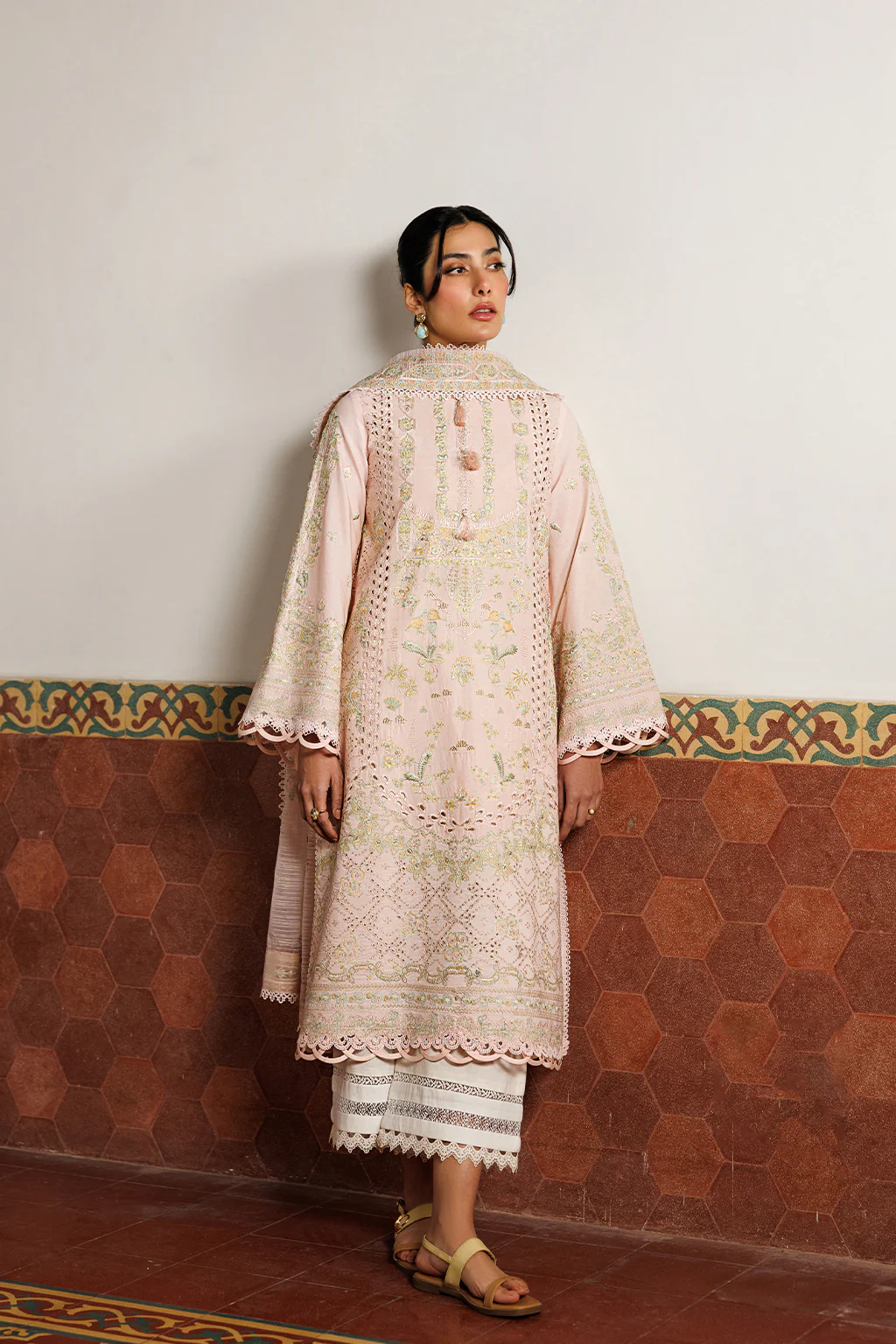 Emaan Adeel Mirabelle Festive Luxury Lawn – ORCHID ROYALE - Image 5