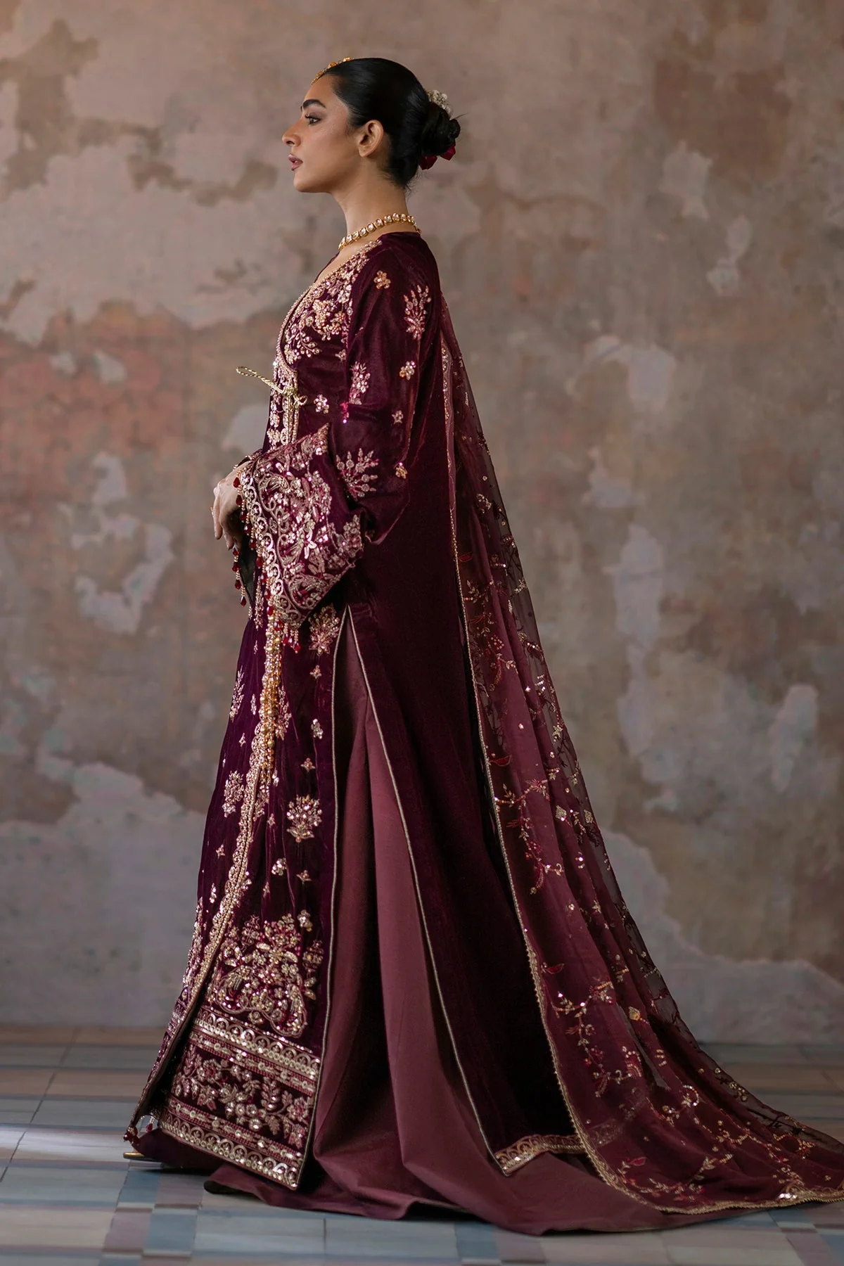 Emaan Adeel Saanjh Luxury Velvet Edit – Tanish - Image 4