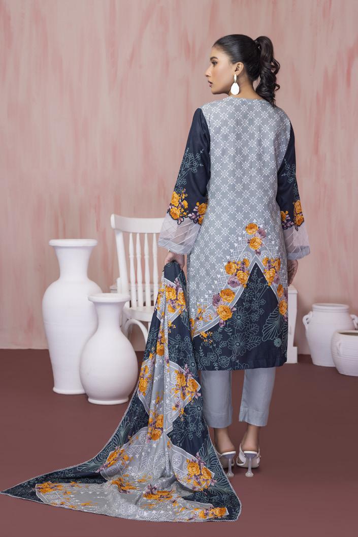 Erum Misha Printed Lawn Collection Vol-1 2023 – D-1 - Image 3