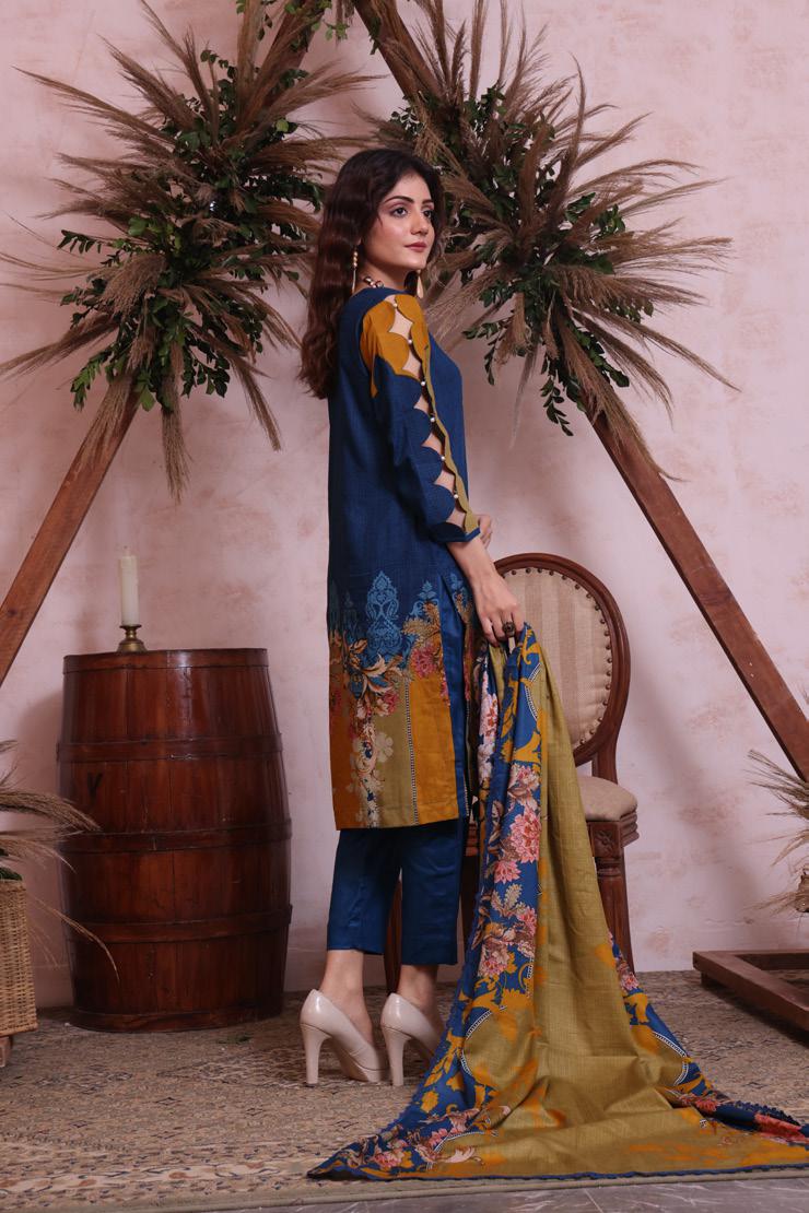Erum Misha Printed Lawn Collection Vol-1 2023 – D-8 - Image 5