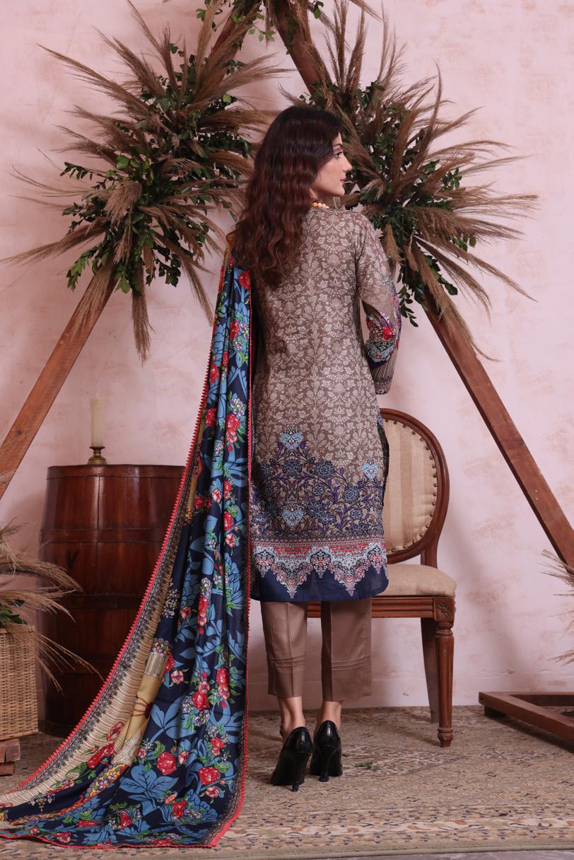 Erum Misha Printed Lawn Collection Vol-1 2023 – D-9 - Image 2
