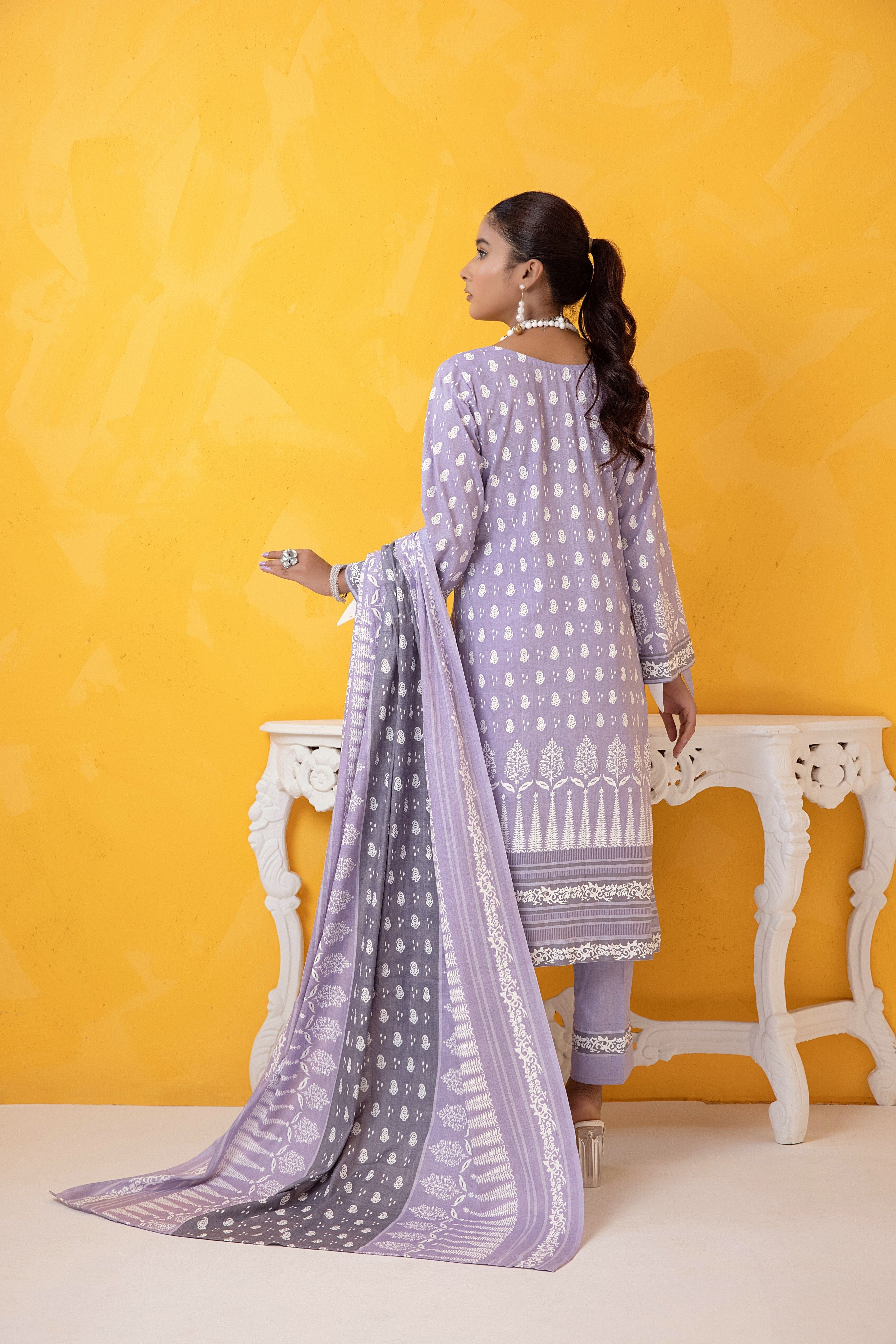 Erum Misha Printed Lawn Collection Vol-9 – EM9-1B - Image 3
