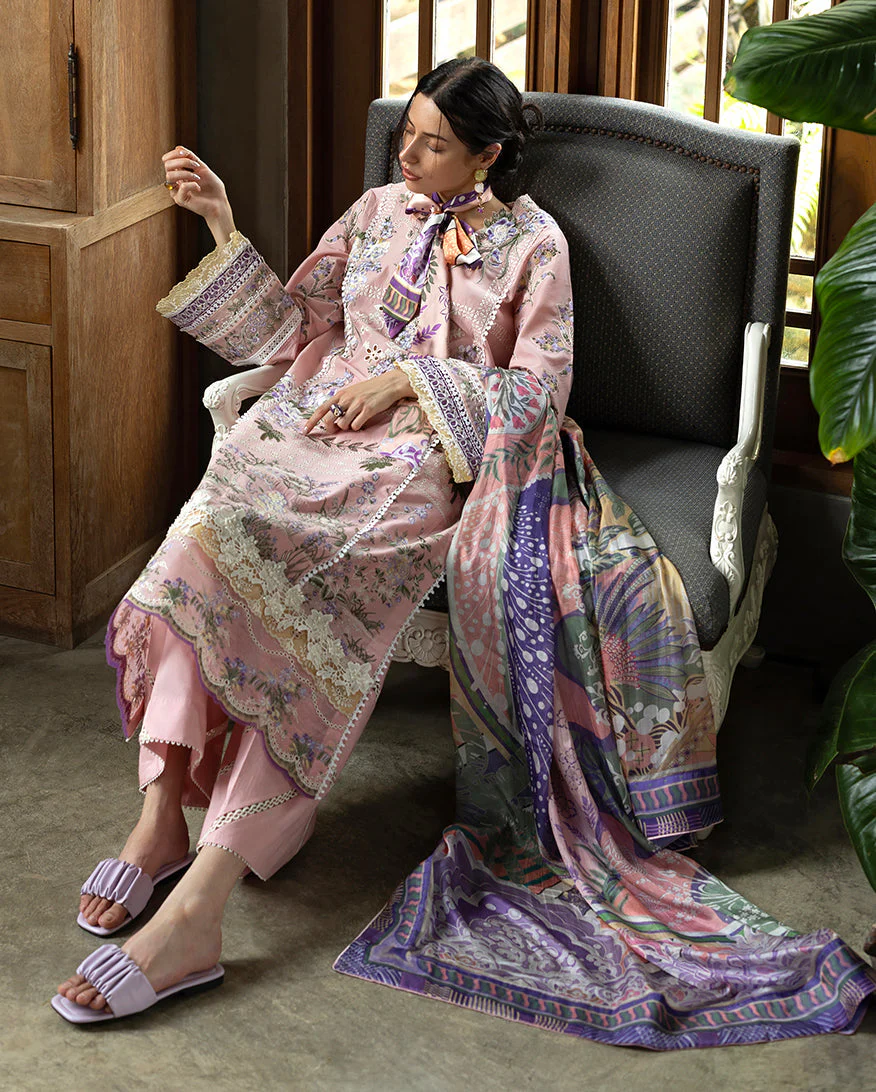 Esmel Mon Tresor Luxe Lawn  – Rosy - Image 7