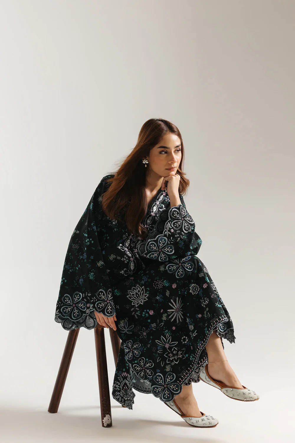 Ethnc EMBROIDERED 2pc SUIT (E3732/103/902) - Image 2