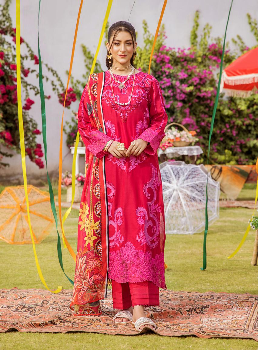 Etoiles Embroidered Lawn Collection – DN-08 - Image 2