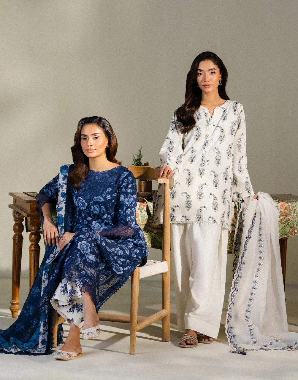 Faiza Faisal FNP Lawn Prints – MIDNIGHT MEADOW - Image 9