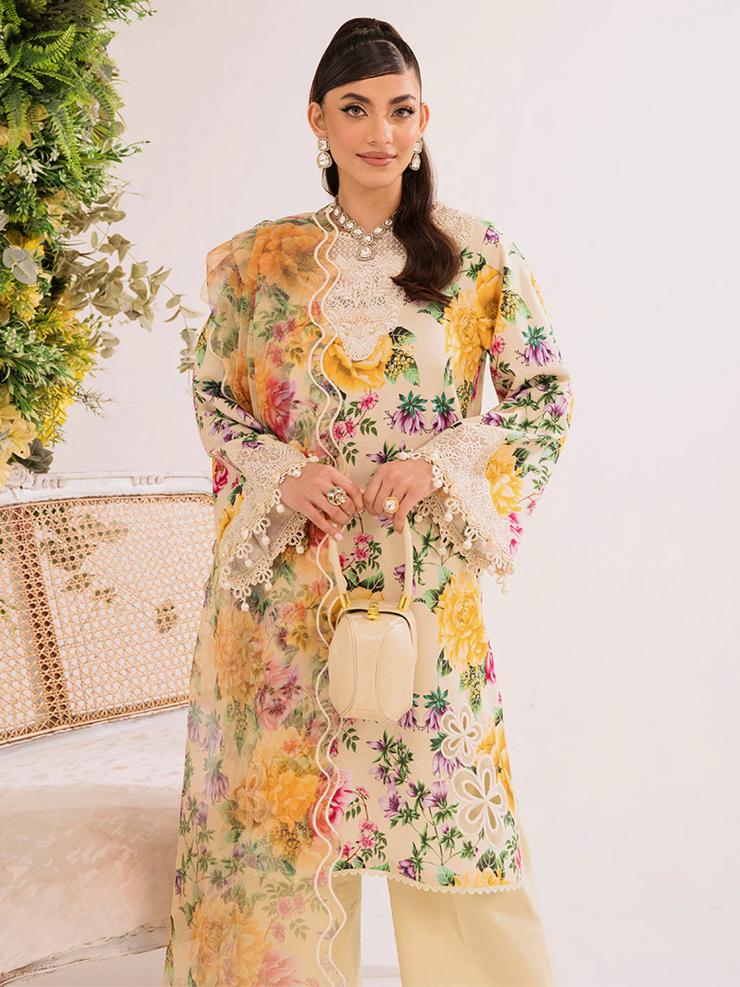 Faiza Faisal French Garden Lawn Collection – Jasmine - Image 3