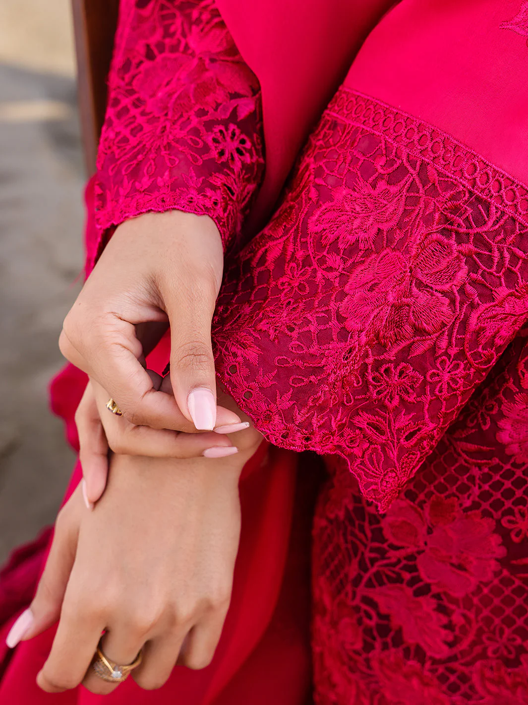 Faiza Faisal Marine Luxury Lawn – AROHA - Image 6