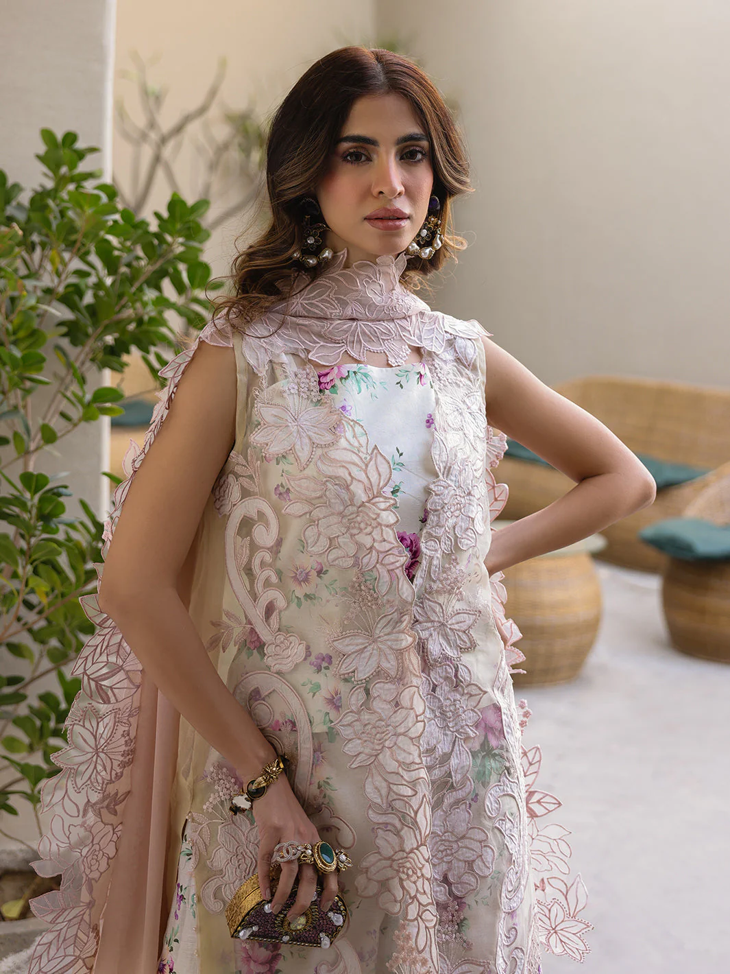 Faiza Faisal Marine Luxury Lawn – ELISHA - Image 2