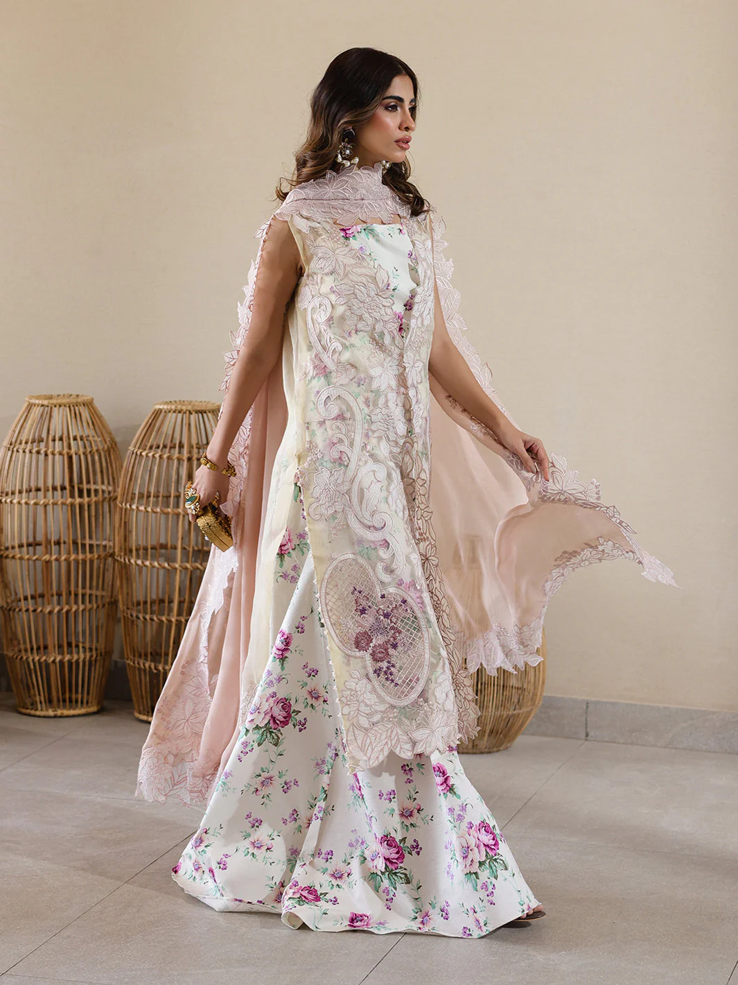 Faiza Faisal Marine Luxury Lawn – ELISHA - Image 3