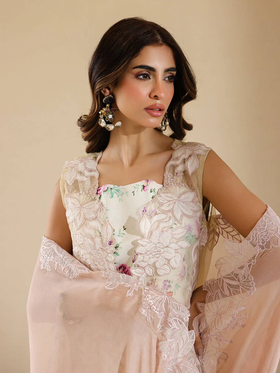 Faiza Faisal Marine Luxury Lawn – ELISHA - Image 5