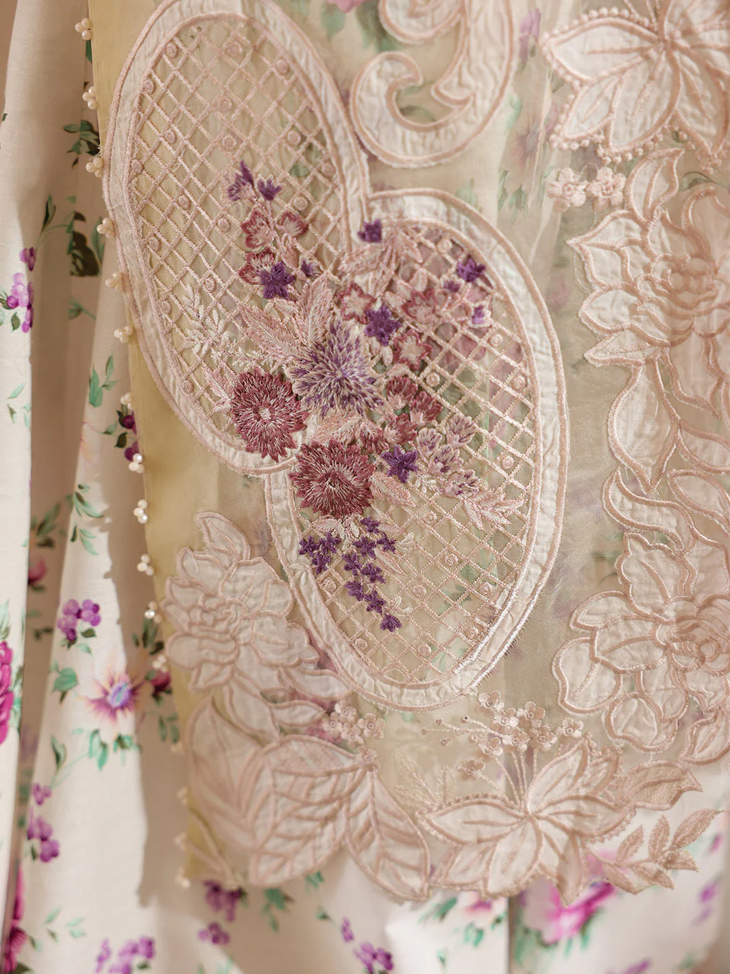 Faiza Faisal Marine Luxury Lawn – ELISHA - Image 7