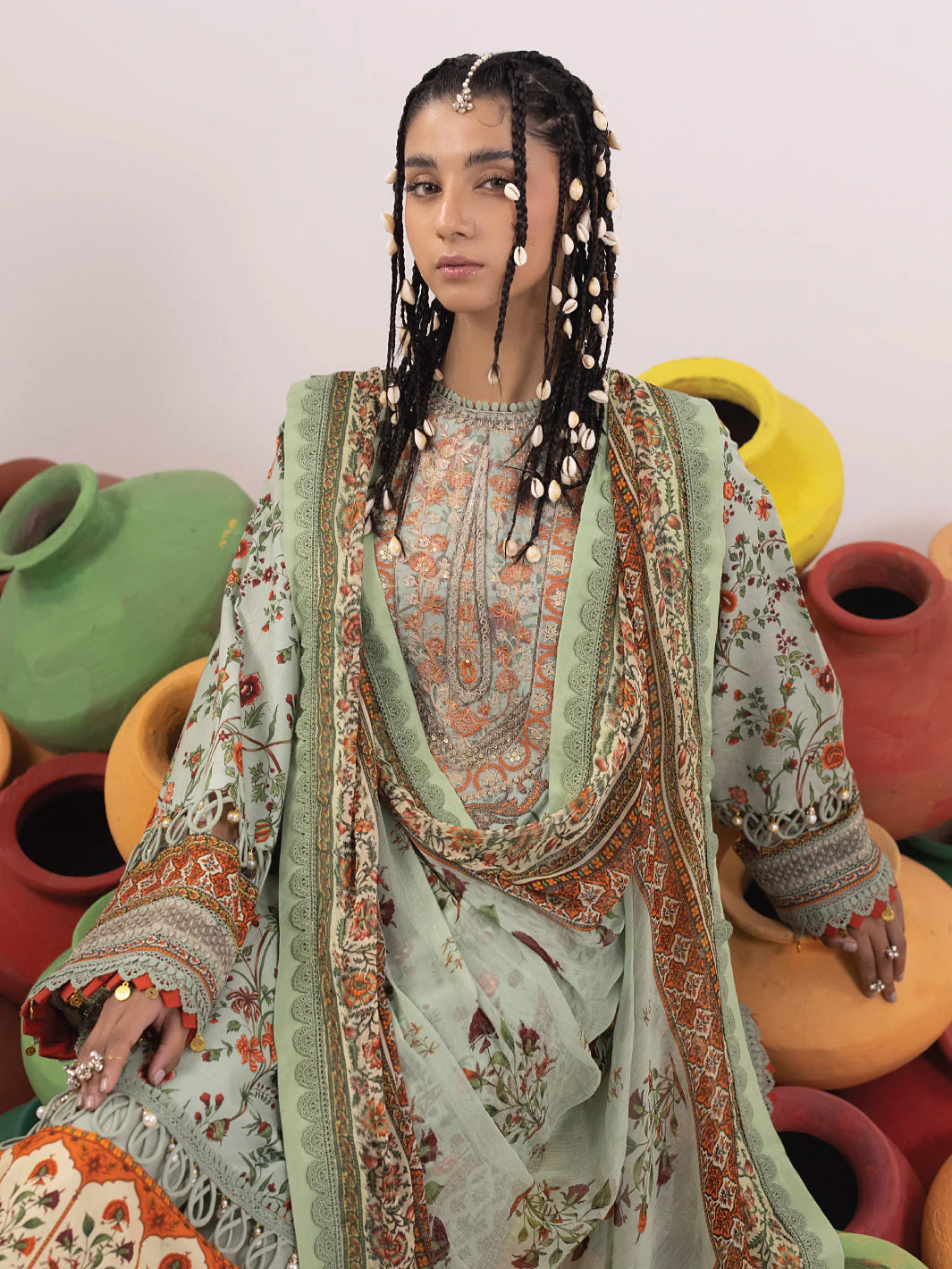 Faiza Faisal Rangeeli Spring/Summer Lawn – Chambeli - Image 2