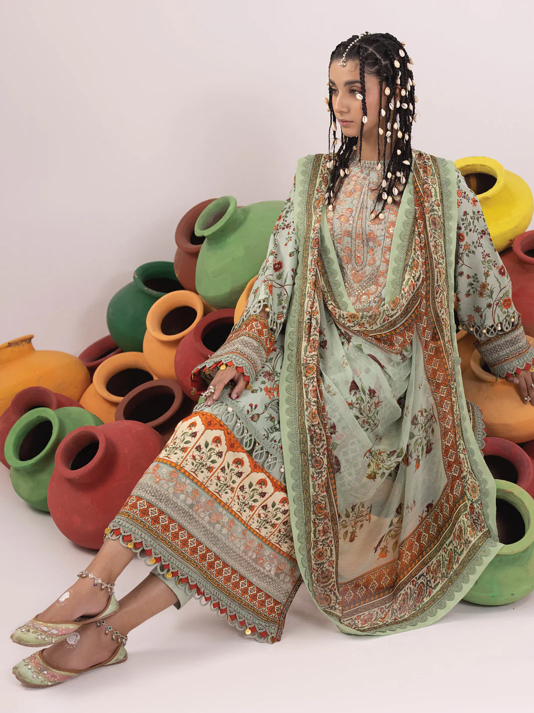 Faiza Faisal Rangeeli Spring/Summer Lawn – Chambeli - Image 3