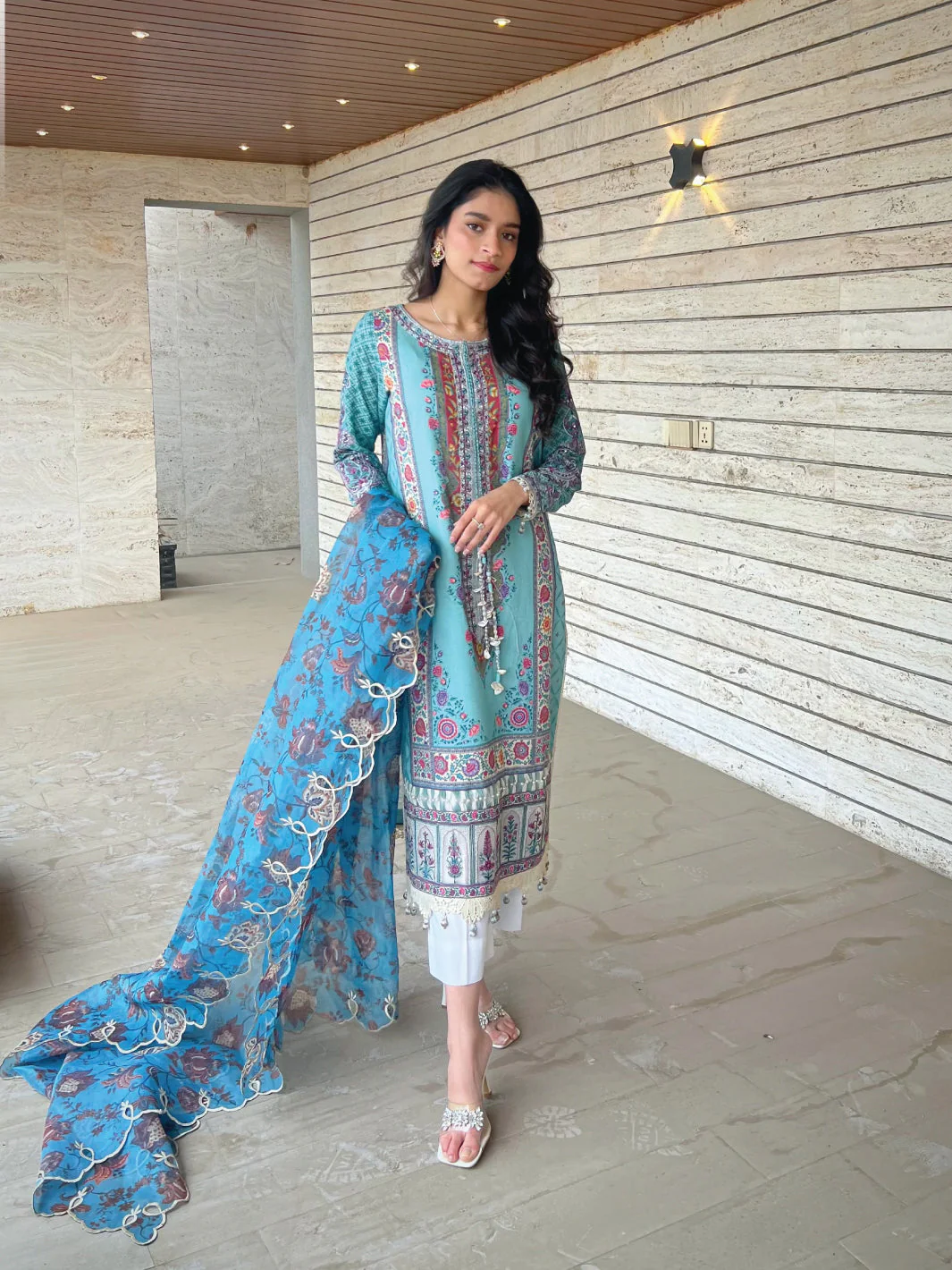 Faiza Faisal Rangeeli Spring/Summer Lawn – Rampa - Image 2